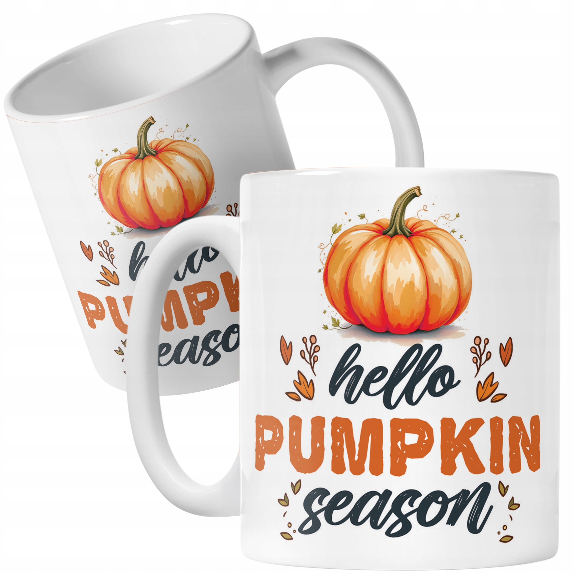 Kubek ceramiczny Jesienny Jesień Hello Pumpkin Dynia Prezent