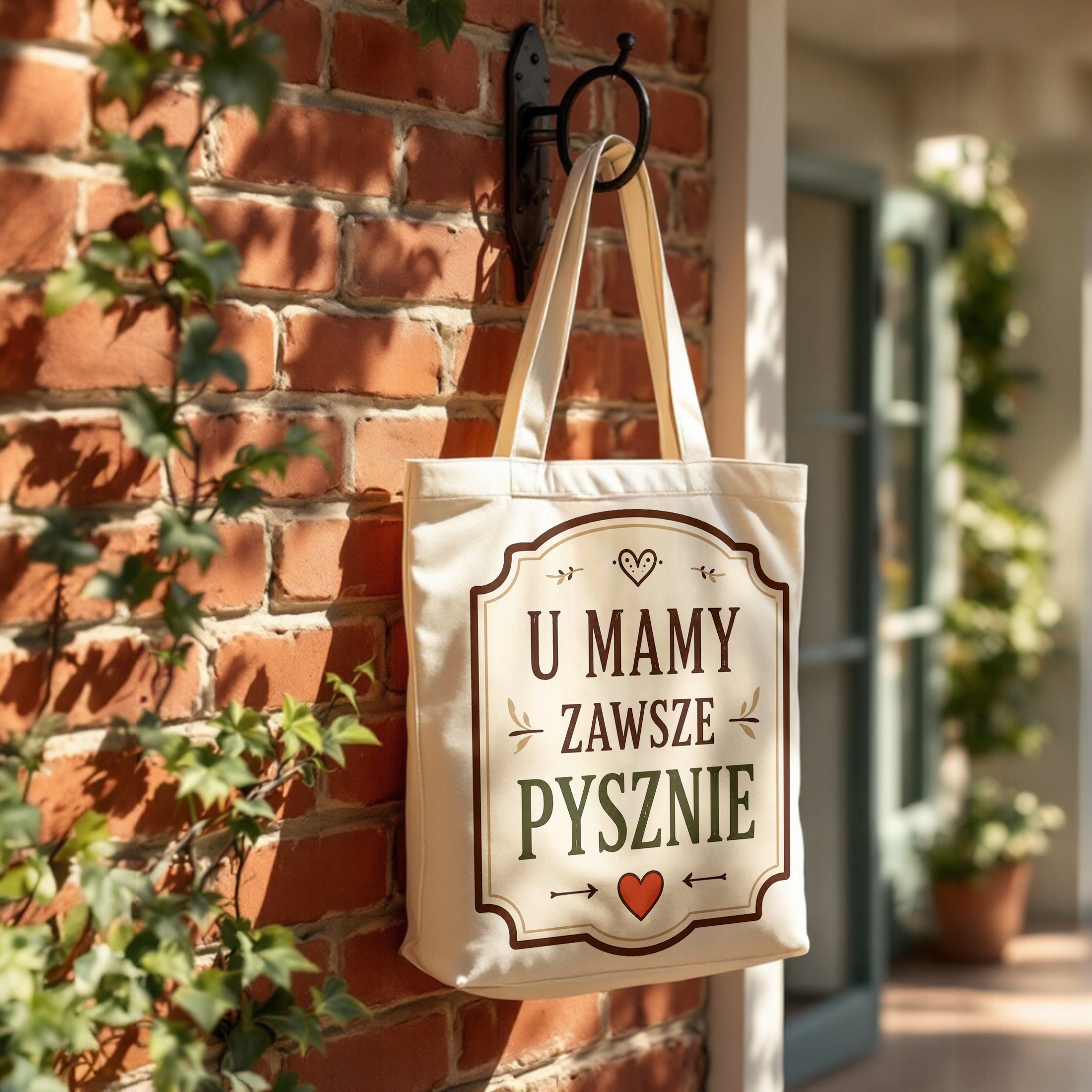 Torba bawełniana premium prezent dla mamy na Dzień Matki uroczy upominek