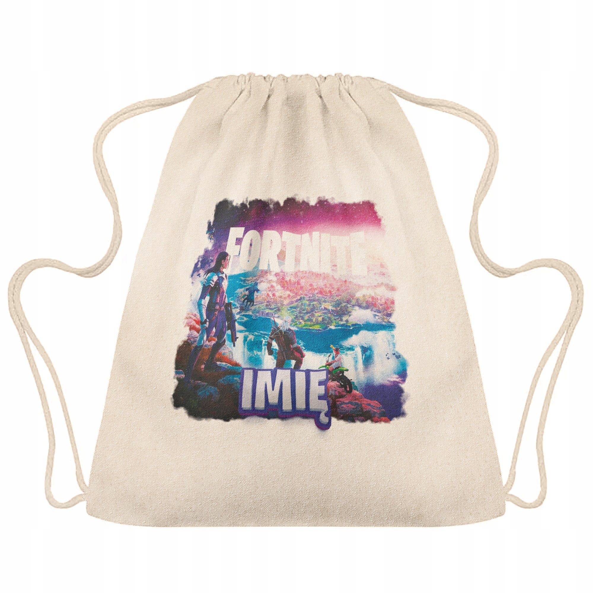 Plecak bawełniany Z Imieniem Fortnite Dla Fanów i Graczy Do Szkoły