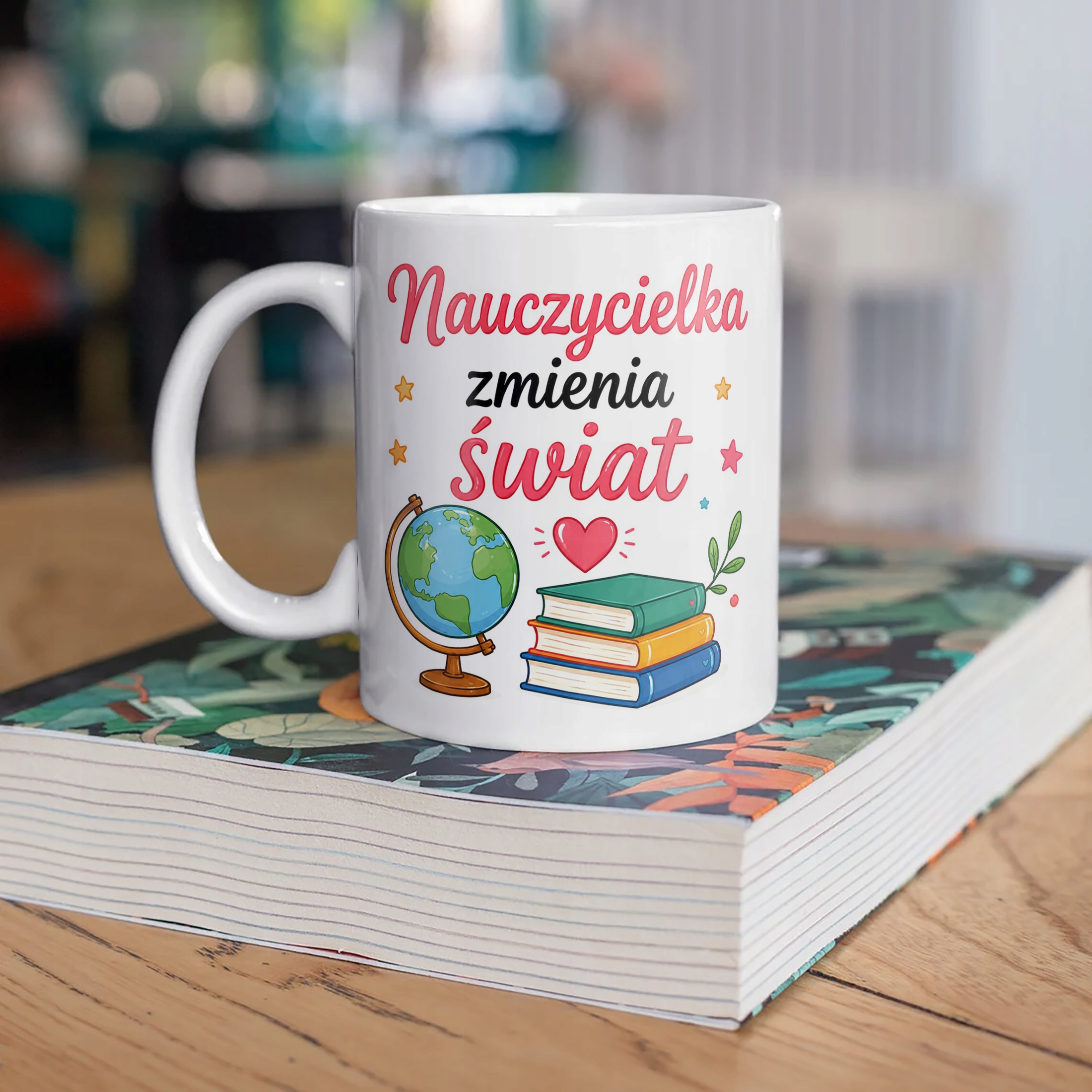 Kubek Dzień Nauczyciela Zakończenie Roku Dla Nauczycielki Prezent Upominek