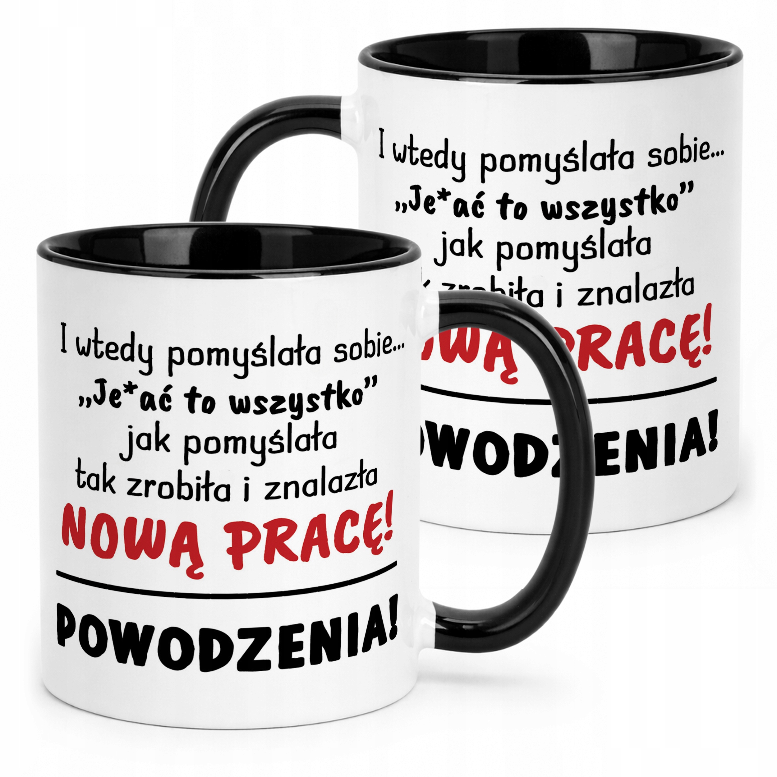 Kubek Czarny Na Pożegnanie Odejście z Pracy Zabawny Prezent