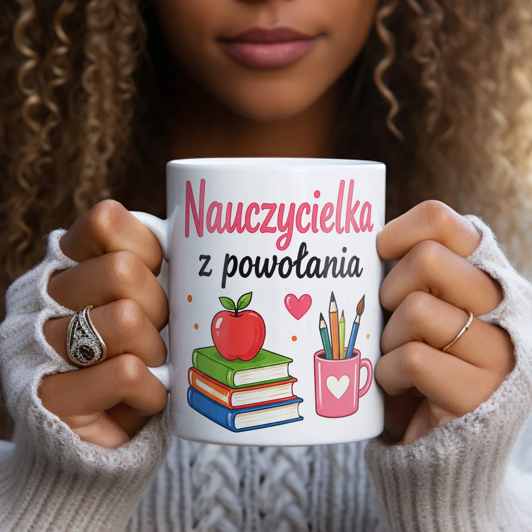 Kubek Dzień Nauczyciela Zakończenie Roku Dla Nauczycielki Prezent Upominek