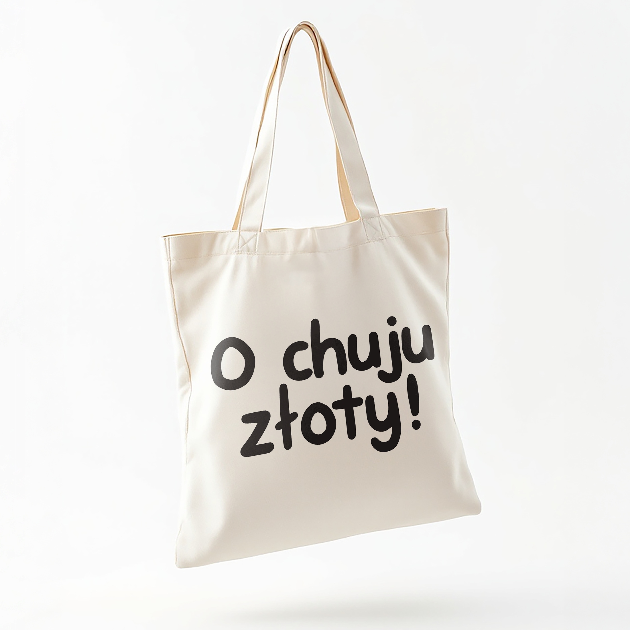 Torba bawełniana na zakupy O Ch**u Złoty Zabawny Prezent