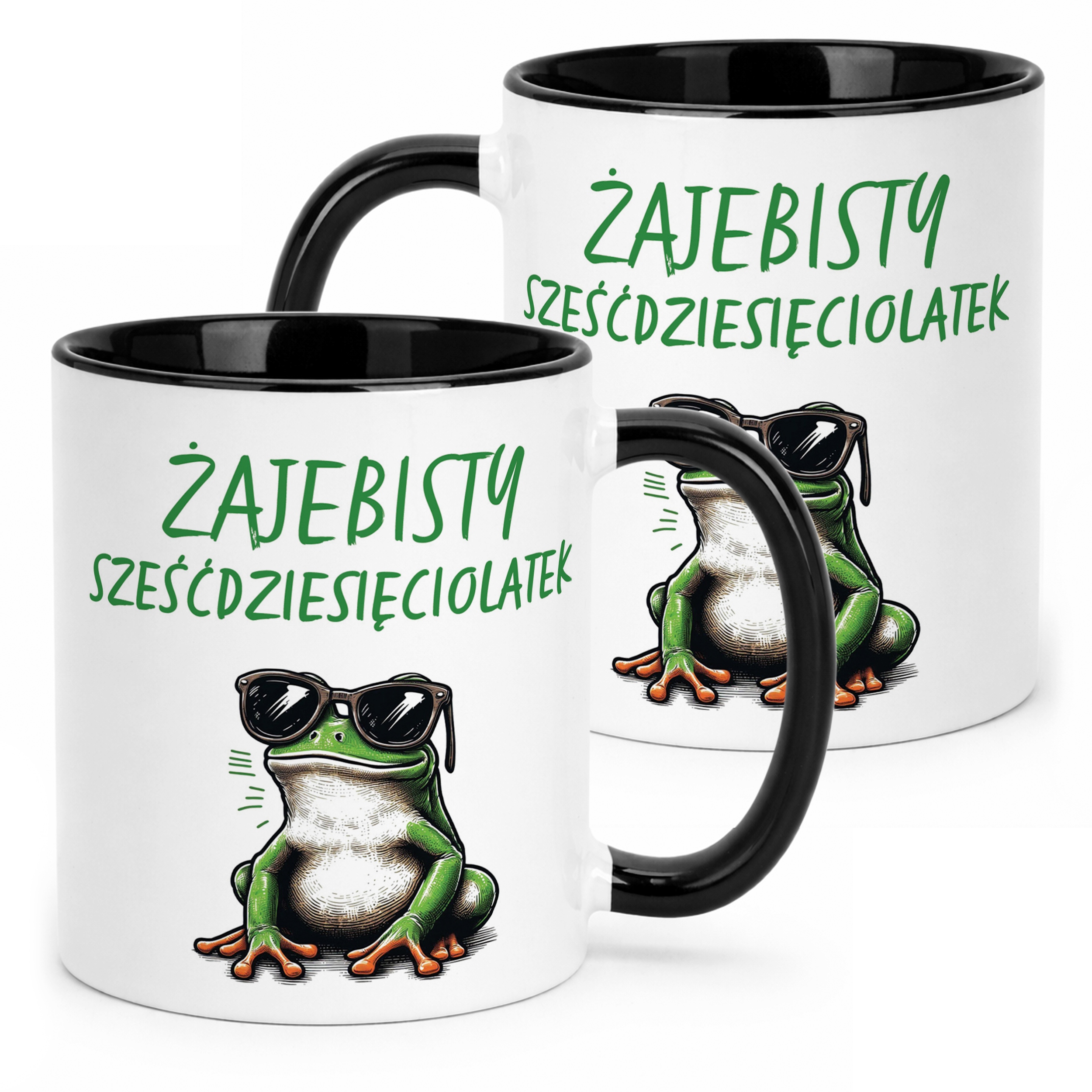 Kubek Czarny Żajebisty 60 Dla Mężczyzny Na Urodziny Prezent