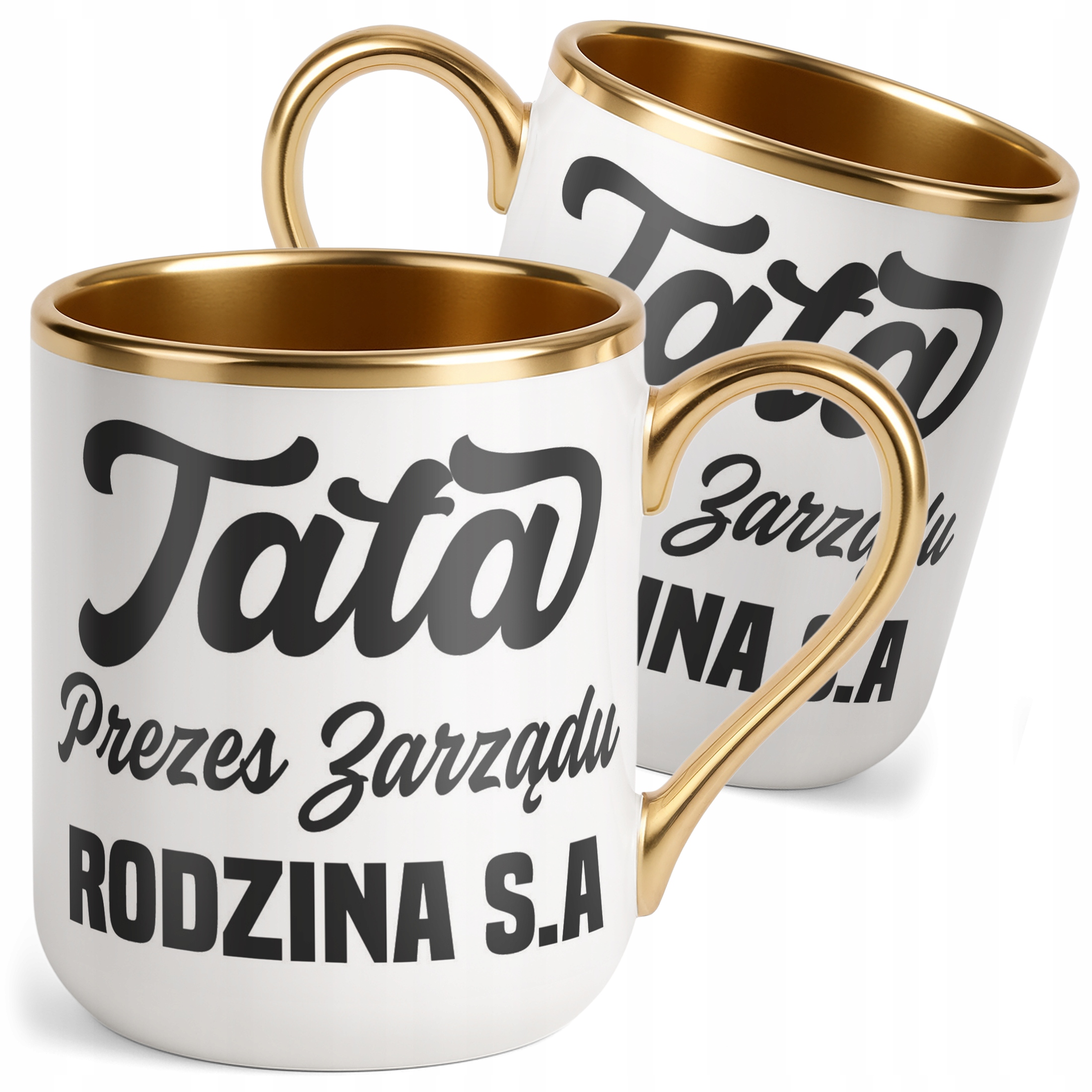 Kubek Premium Złoty Dzień Ojca Dla Taty Prezes Zarządu Rodzina Prezent
