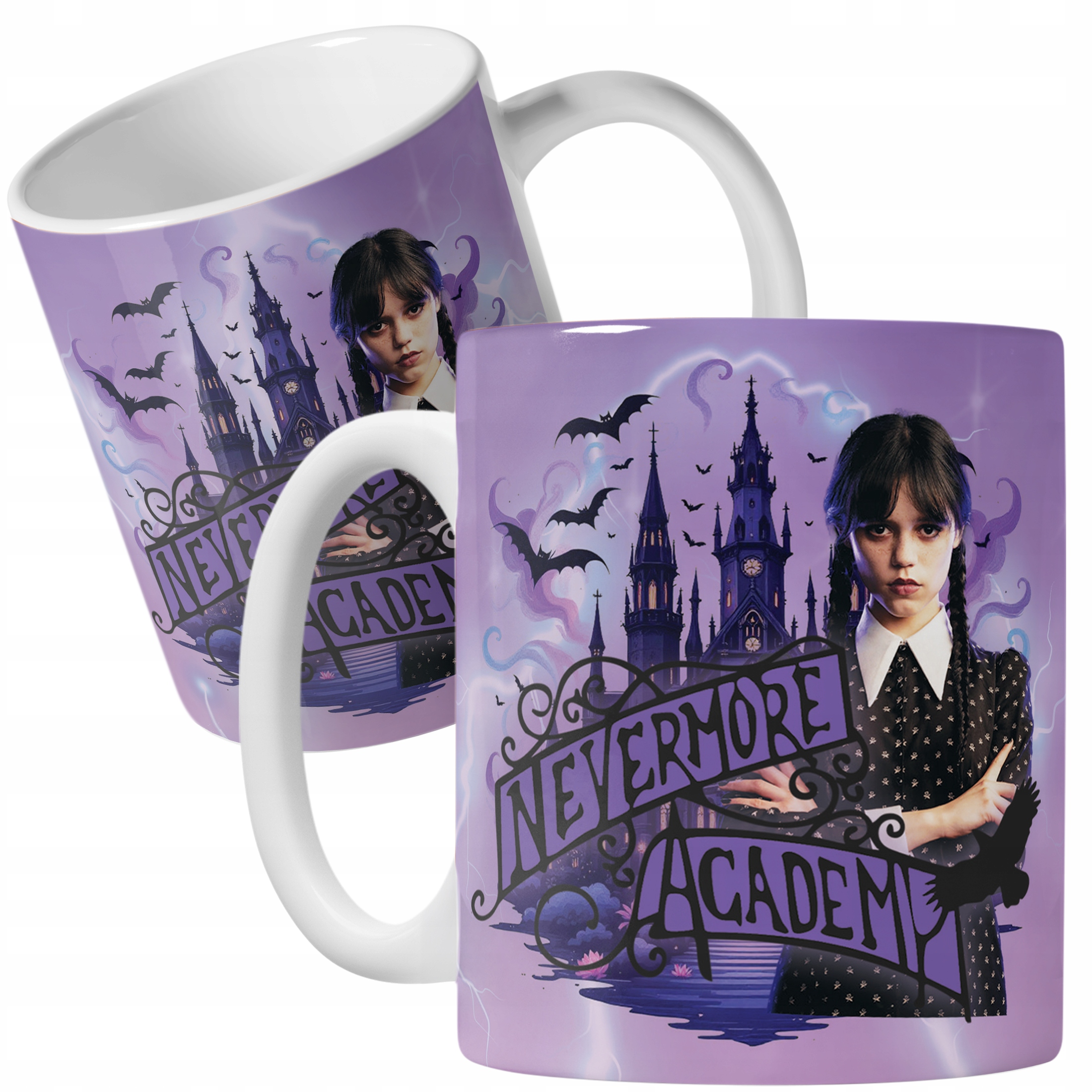 Kubek ceramiczny Nevermore Wednesday Addams Dla Fanów Prezent