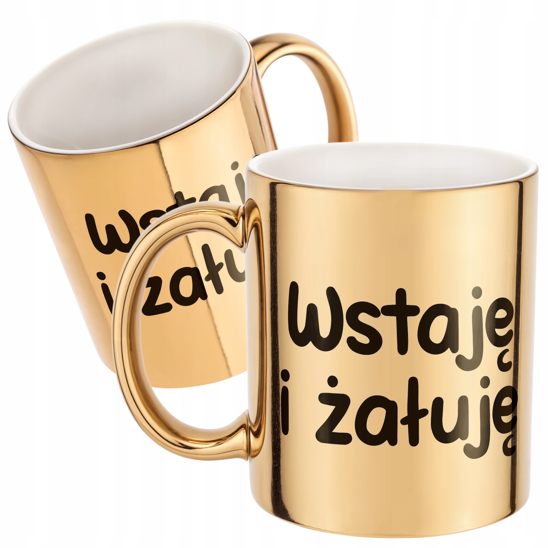 Złoty Kubek Wstaje i Żałuję Śmieszny Zabawny Prezent