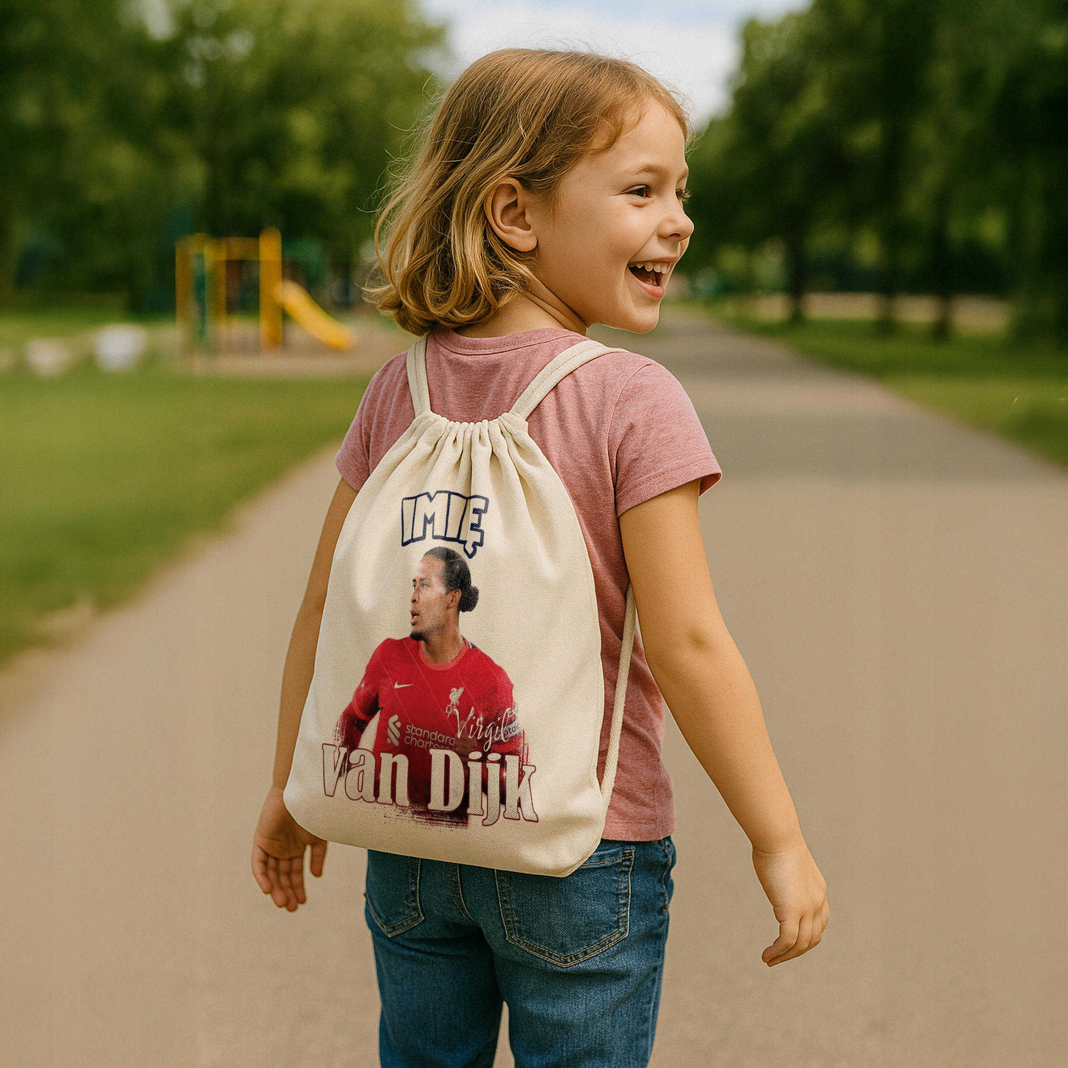 Zestaw personalizowany Kubek Piłkarski + Plecak Virgil van Dijk Liverpool