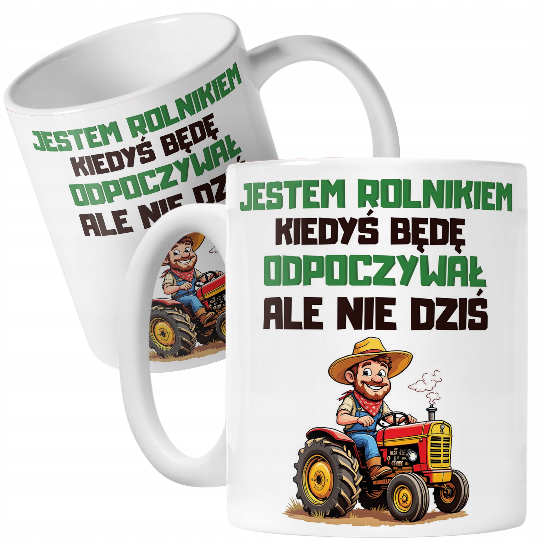 Kubek ceramiczny Rolnik Dla Rolnika Traktor Zabawny Prezent Upominek