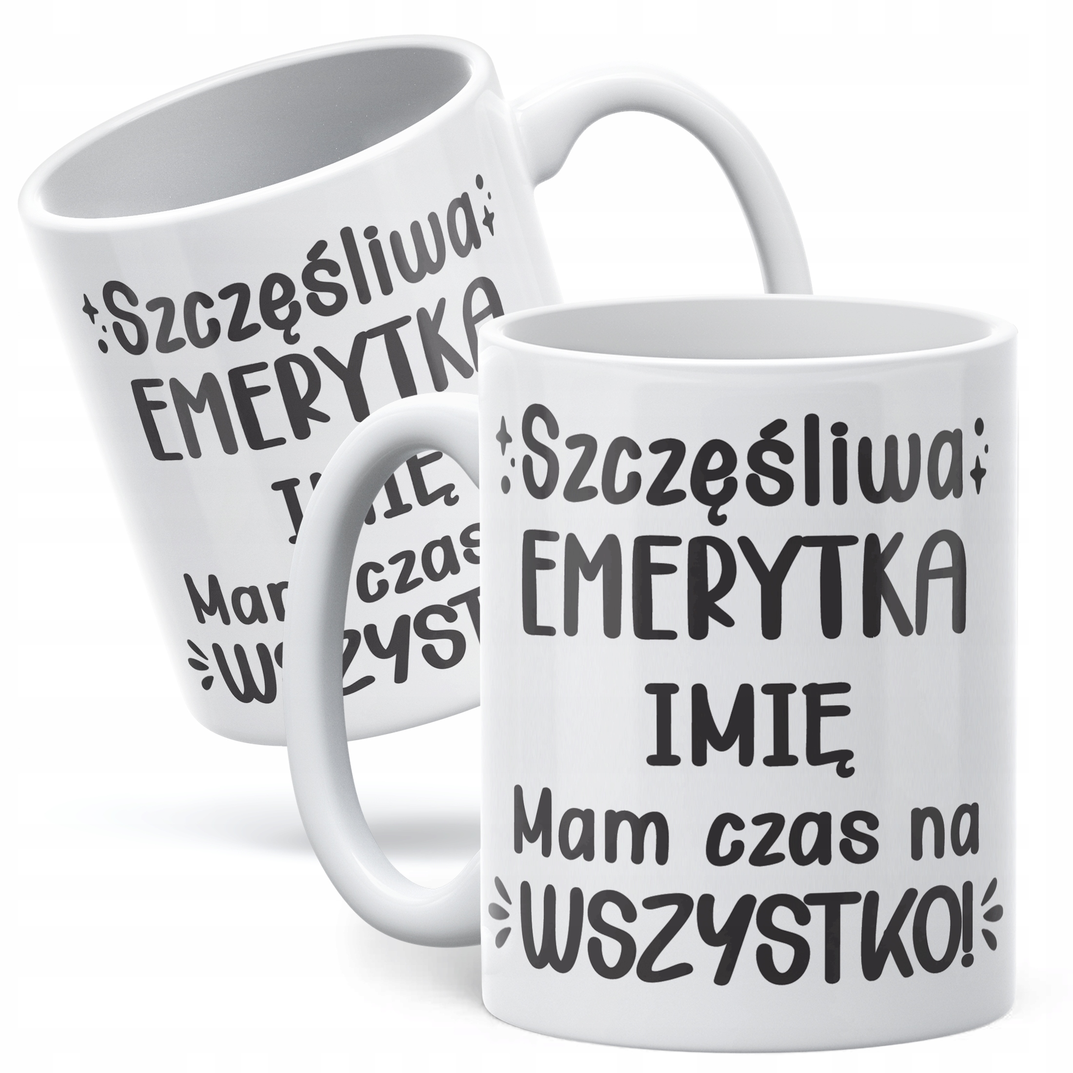 Kubek ceramiczny Personalizowany z okazji Emerytury Dla Emerytki Prezent
