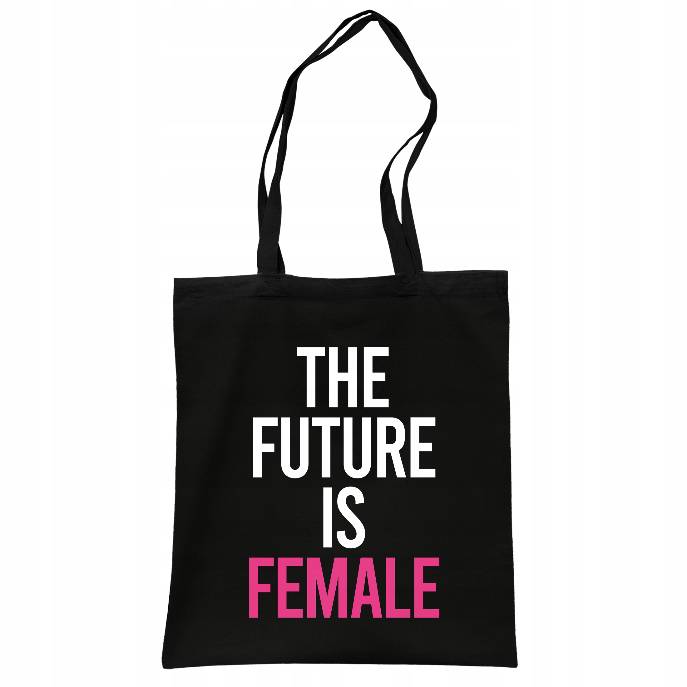 Torba bawełniana czarna na zakupy The Future Is Female