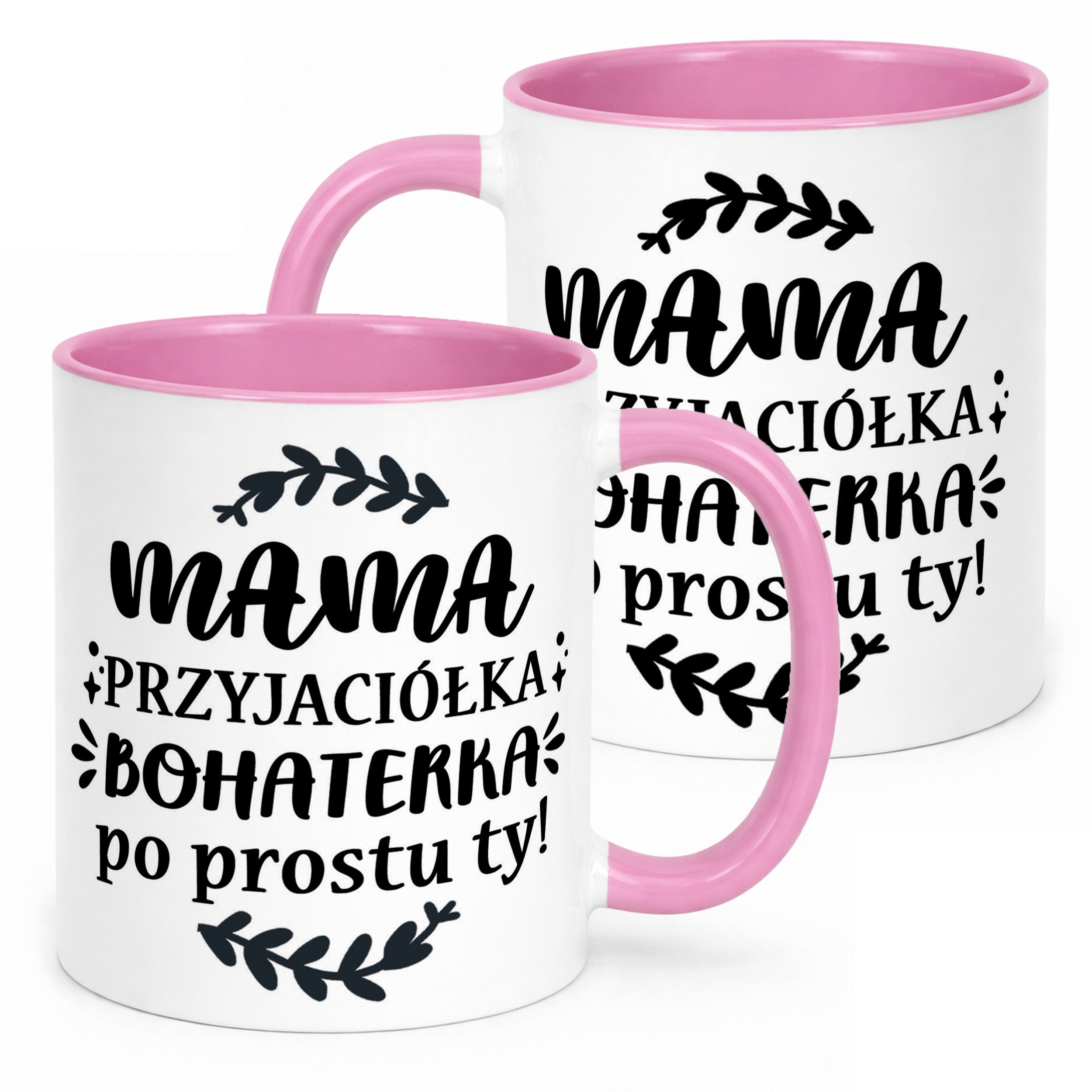Kubek Różowy Dzień Matki Dla Mamy Prezent Mama Przyjaciółka Bohaterka