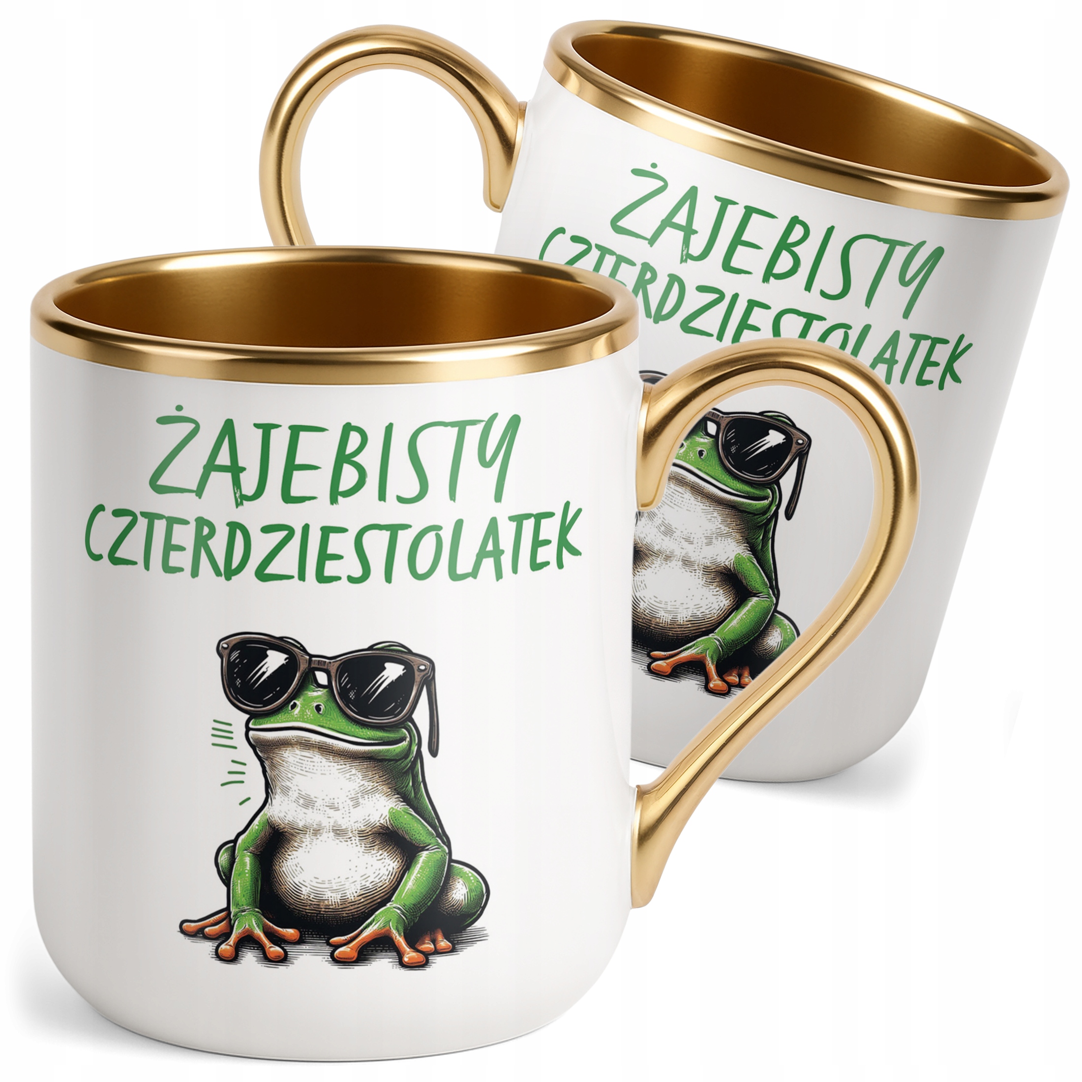 Kubek Premium Złoty Żajebisty 40 Dla Mężczyzny Na Urodziny Prezent