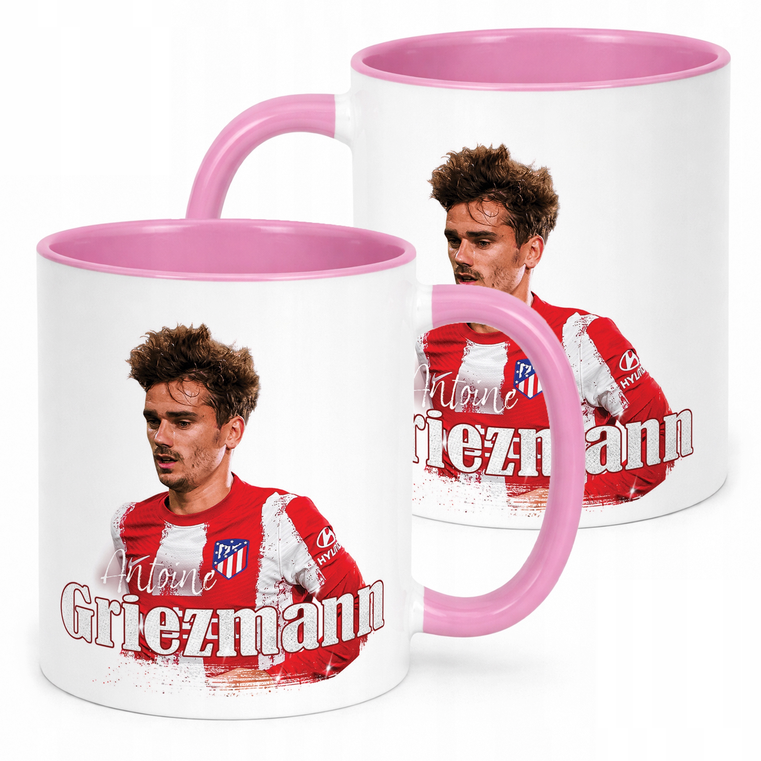 Kubek Różowy Antoine Griezmann dla kibiców Atlético Madryt Prezent