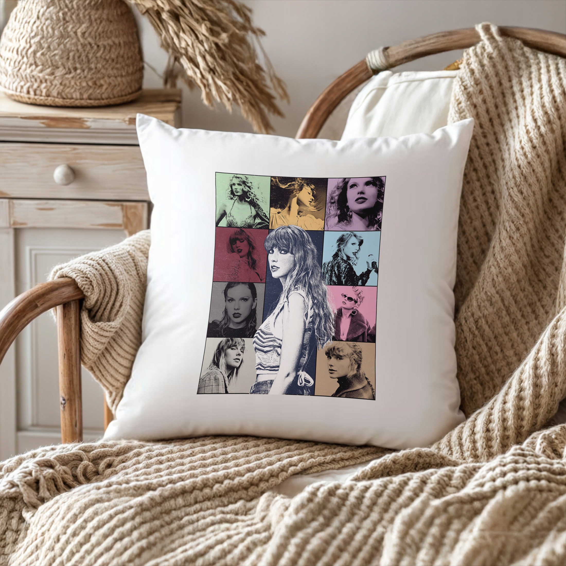 Poduszka 38×38 cm Taylor Swift The Eras Tour dla fanów