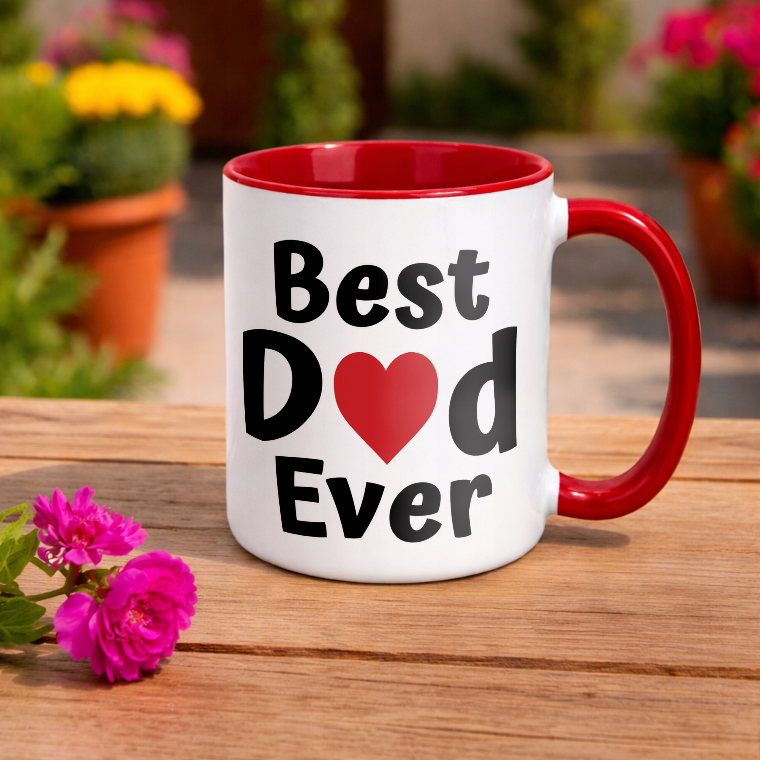 Kubek ceramiczny Dzień Ojca Best Dad Ever Upominek Dla Taty