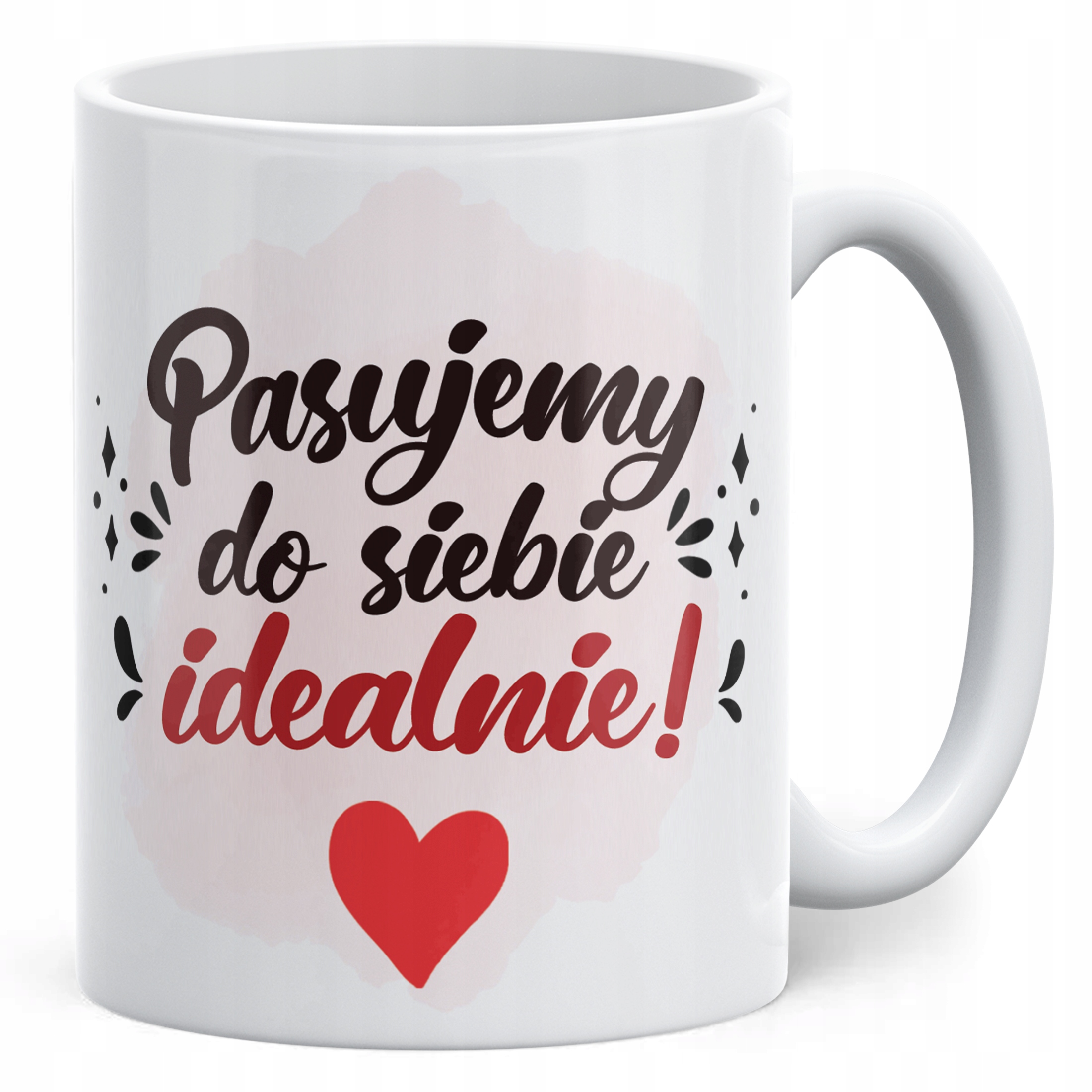 Kubek ceramiczny Personalizowany Walentynki Pasujemy Do Siebie Prezent