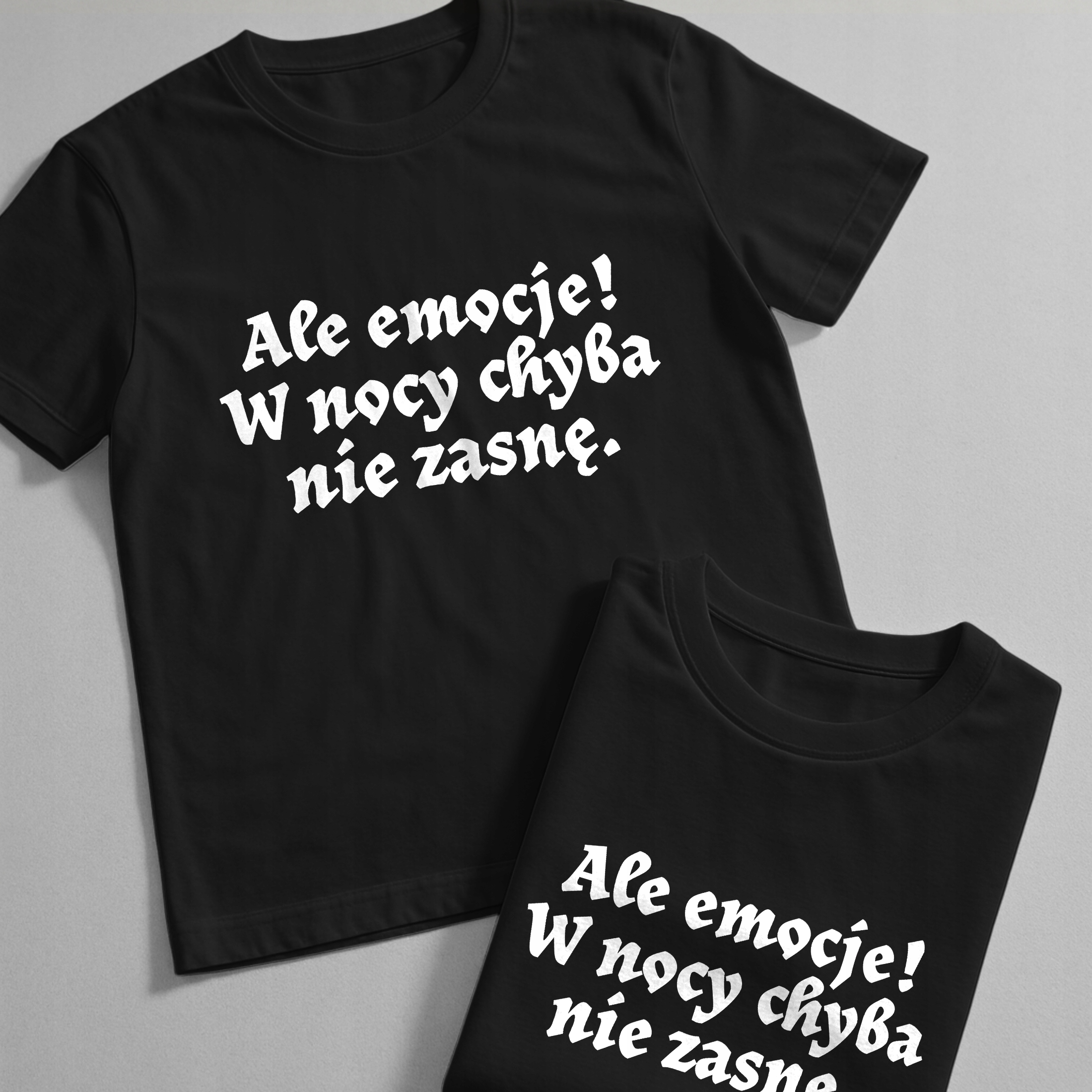 Koszulka czarna męska 1670 Nie Zasnę W Nocy r. 3XL