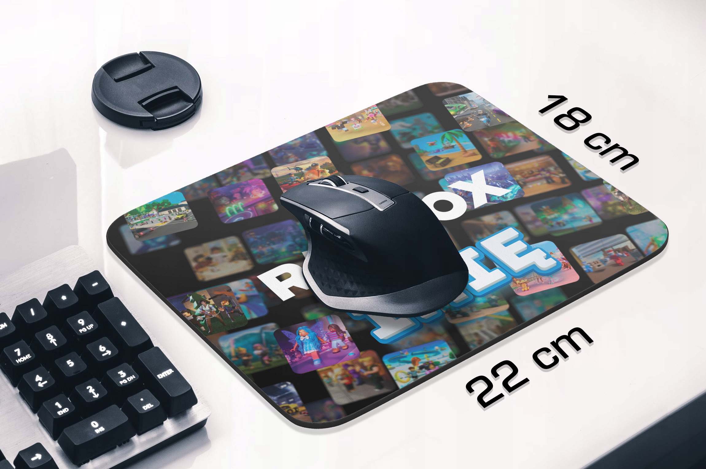 Podkładka pod mysz 22×18 cm personalizowana Roblox dla gracza z imieniem