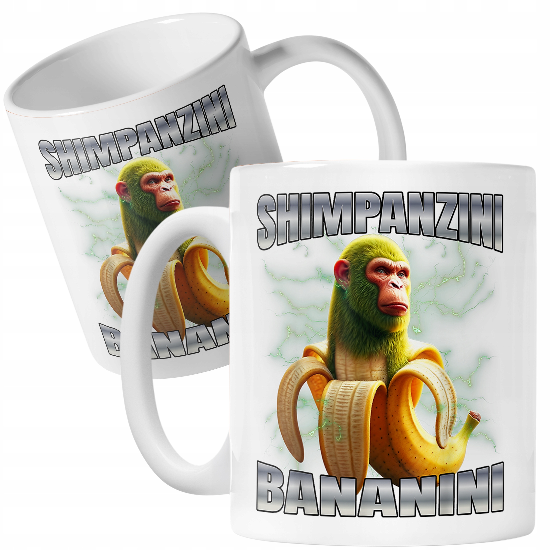 Kubek ceramiczny Chimpanzini Bananini viral tiktok brainrot