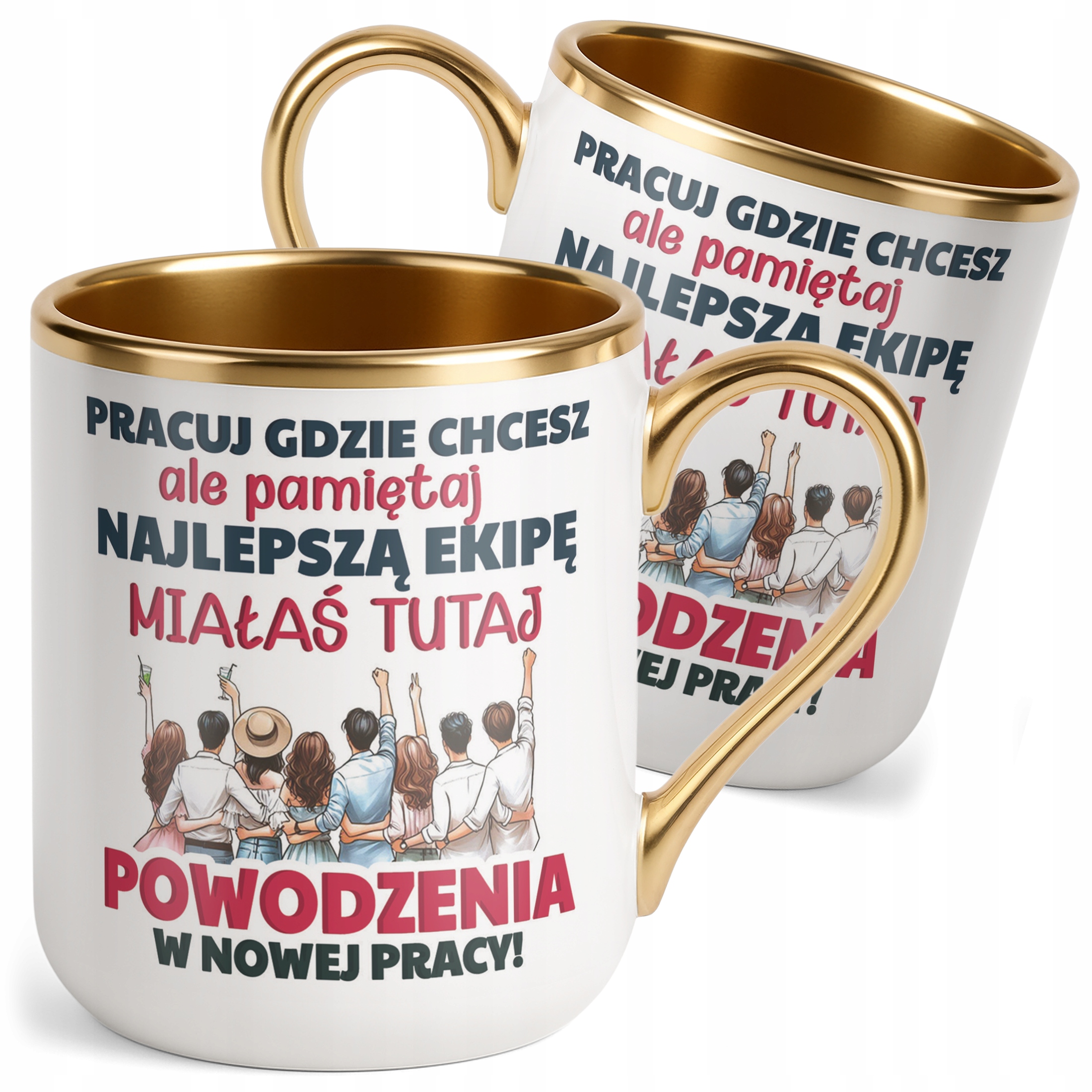 Kubek Premium Złoty Pożeganie Odejście z Pracy Prezent Upominek