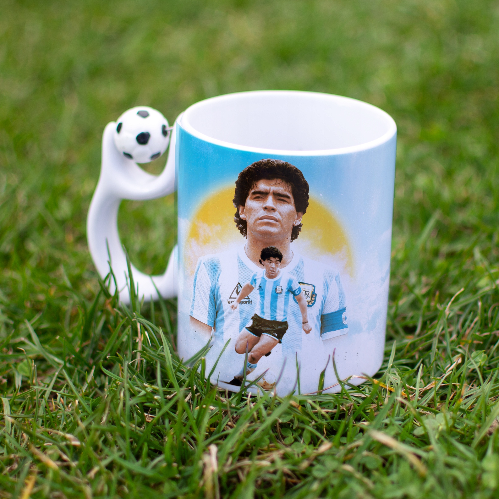 Kubek piłkarski Diego Armando Maradona dla kibiców Argenryna retro
