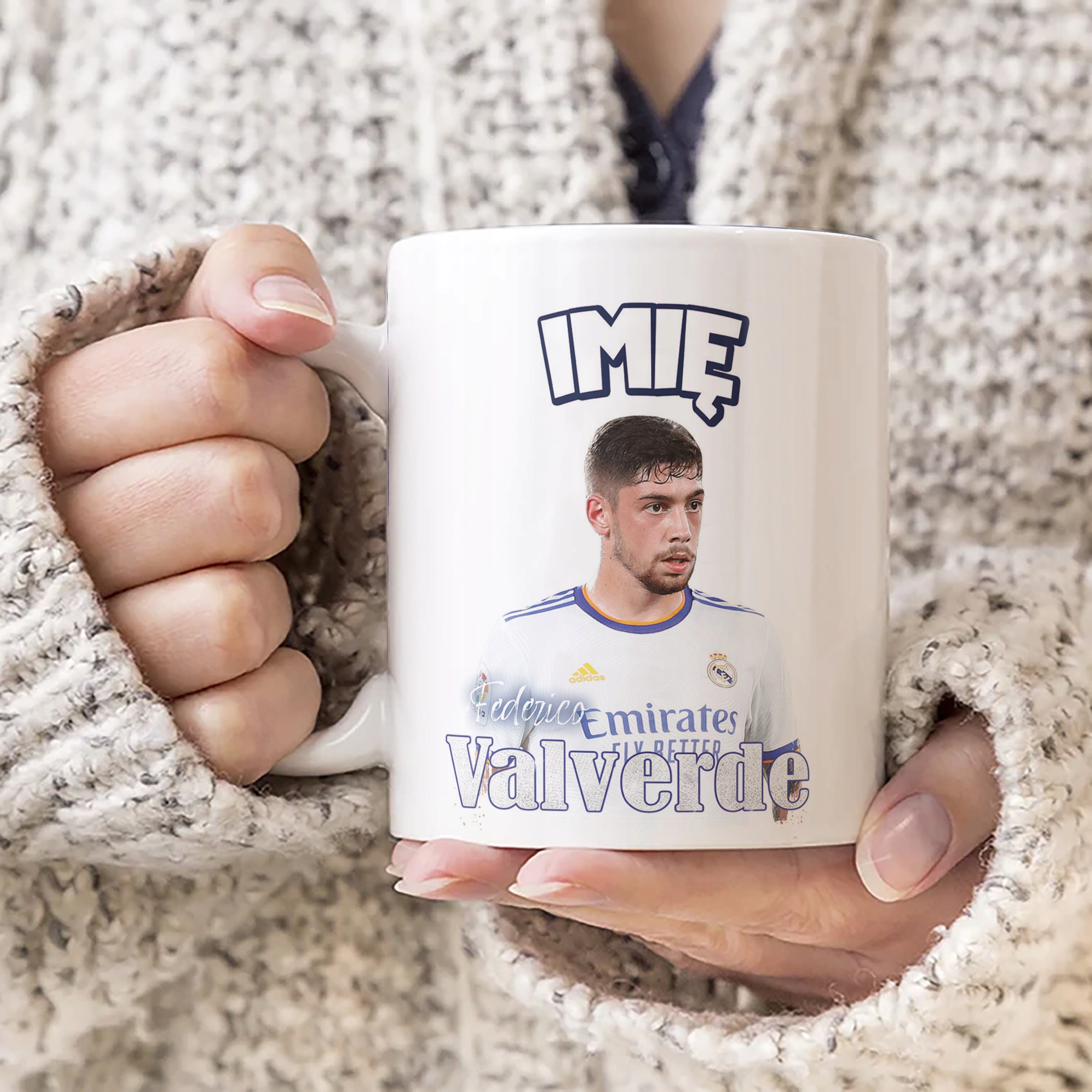 Kubek personalizowany Federico Valverde dla kibiców Real Madryt Prezent