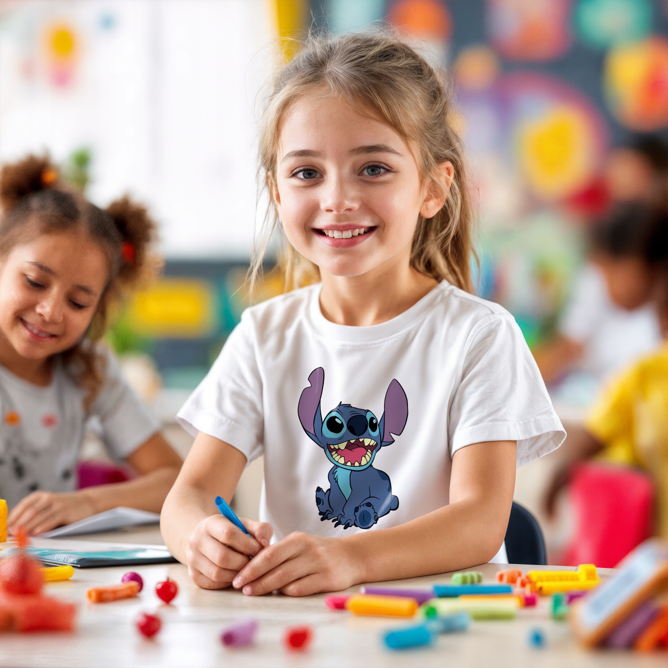 Koszulka biała dziecięca Stitch Lilo i Stich Dla Fanów