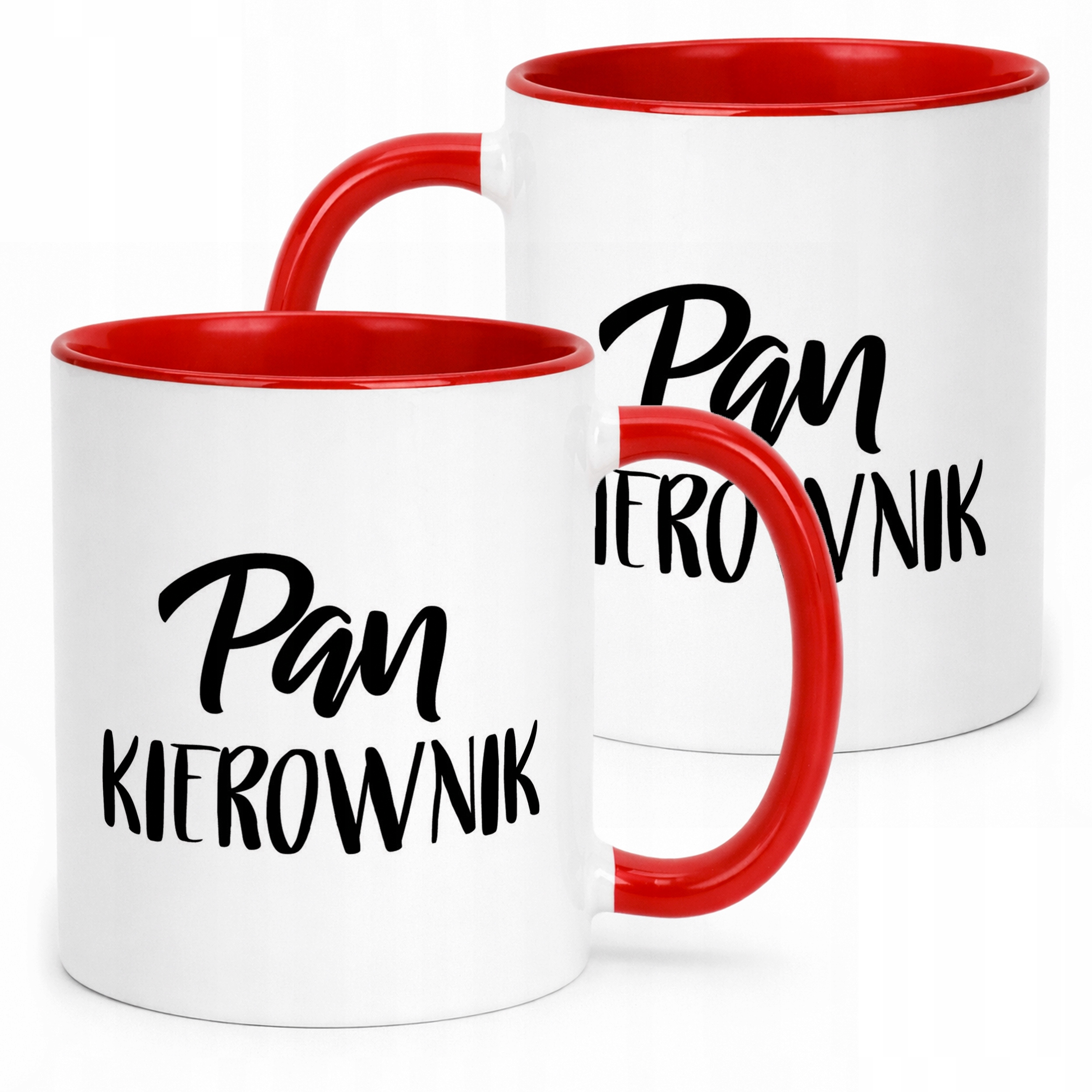 Kubek Czerwony Pan Kierownik Dla Mężczyzny Praca Prezent