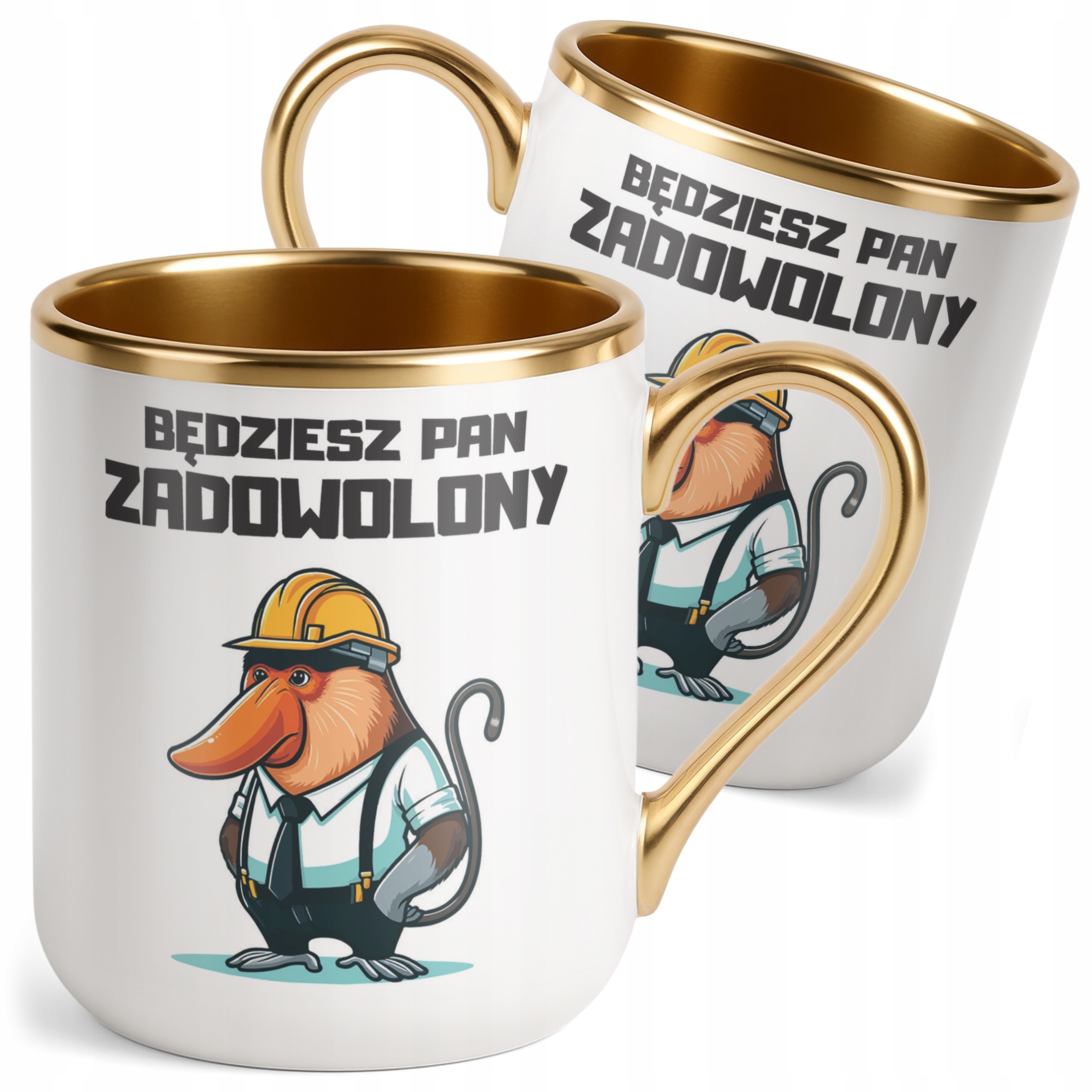 Kubek Premium Złoty Janusz Nosacz Do Pracy Zabawny Prezent
