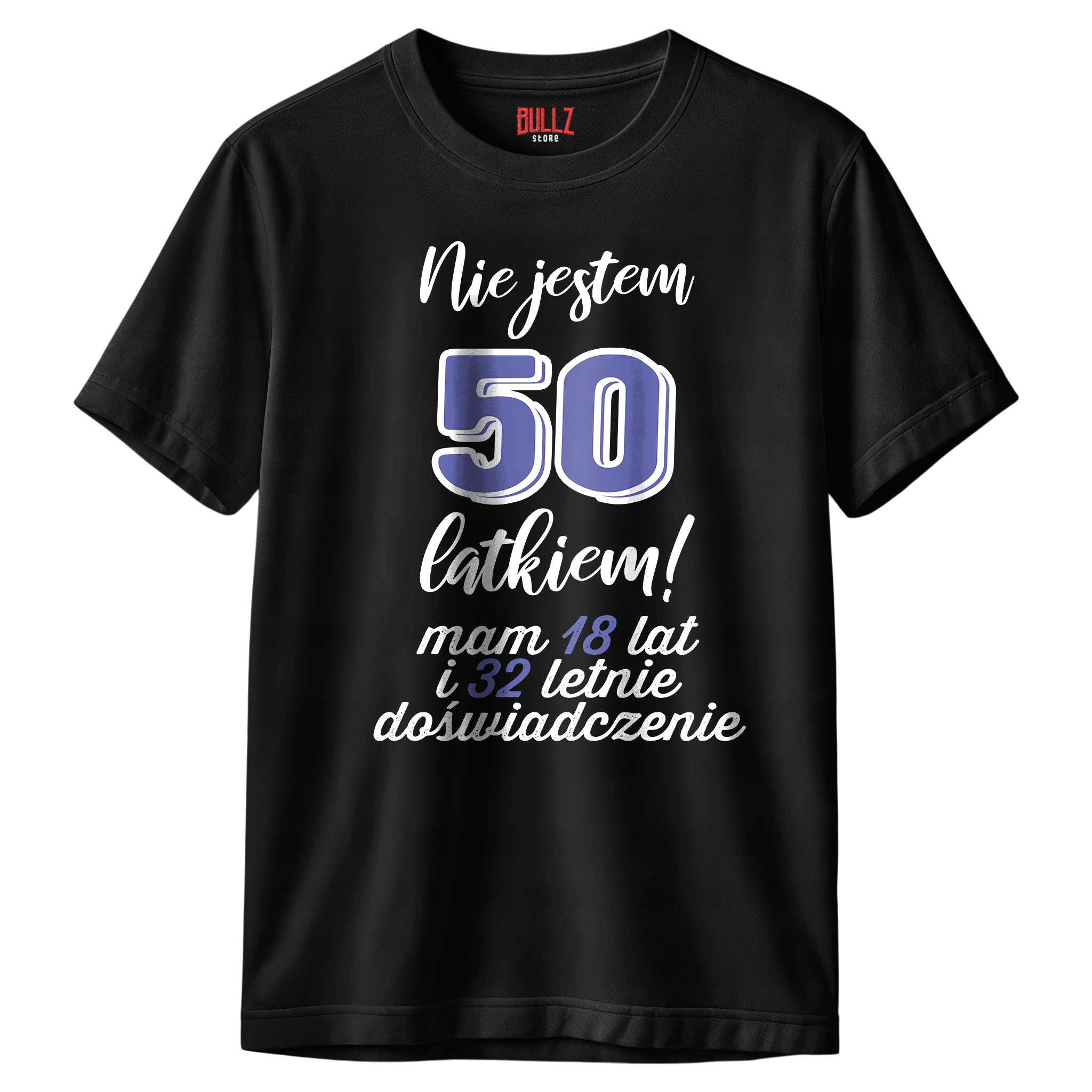 Koszulka czarna męska Nie Jestem 50 Latkiem Urodziny Prezent