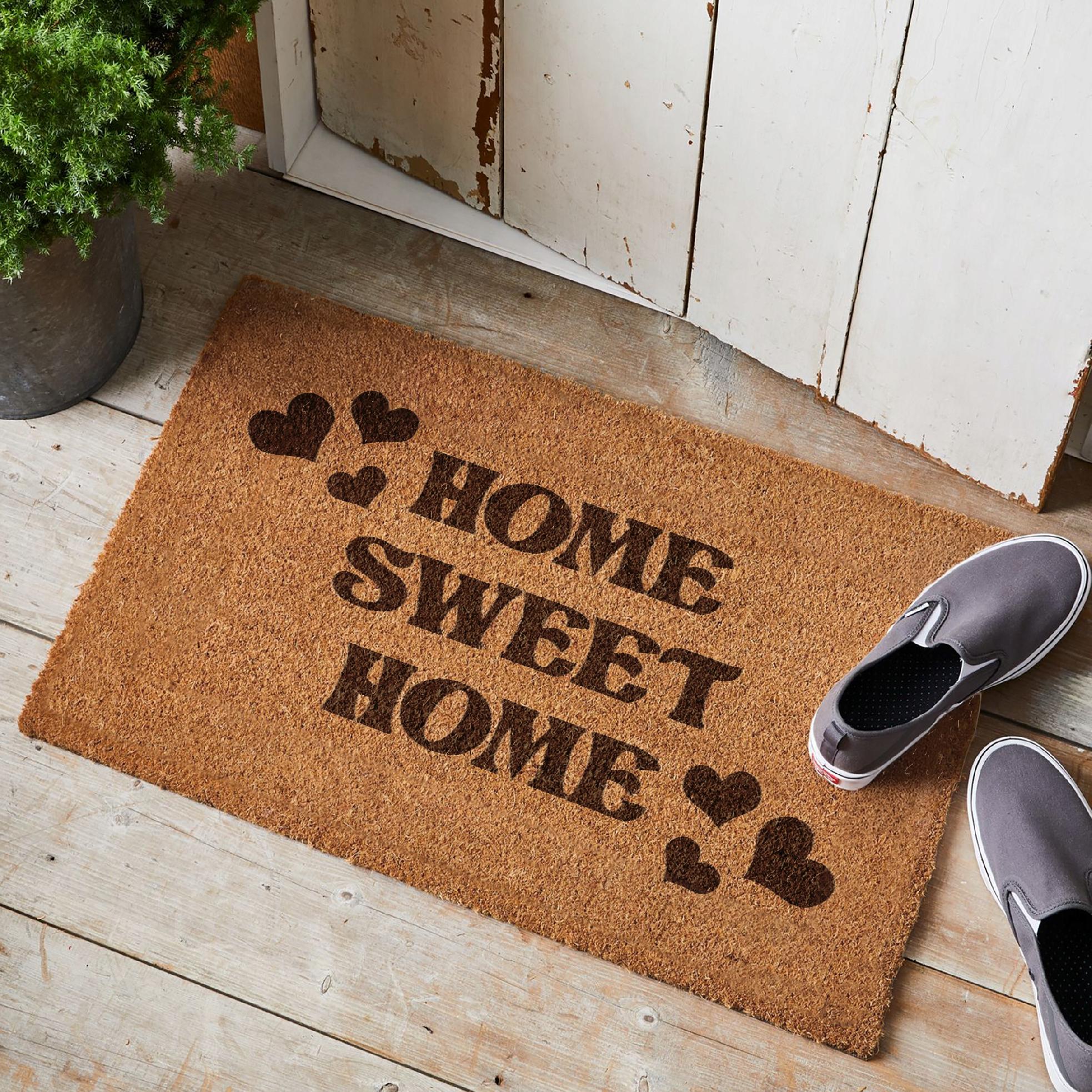 Wycieraczka HOME SWEET HOME Dom Na Prezent pod drzwi prezent kokosowa 60×40