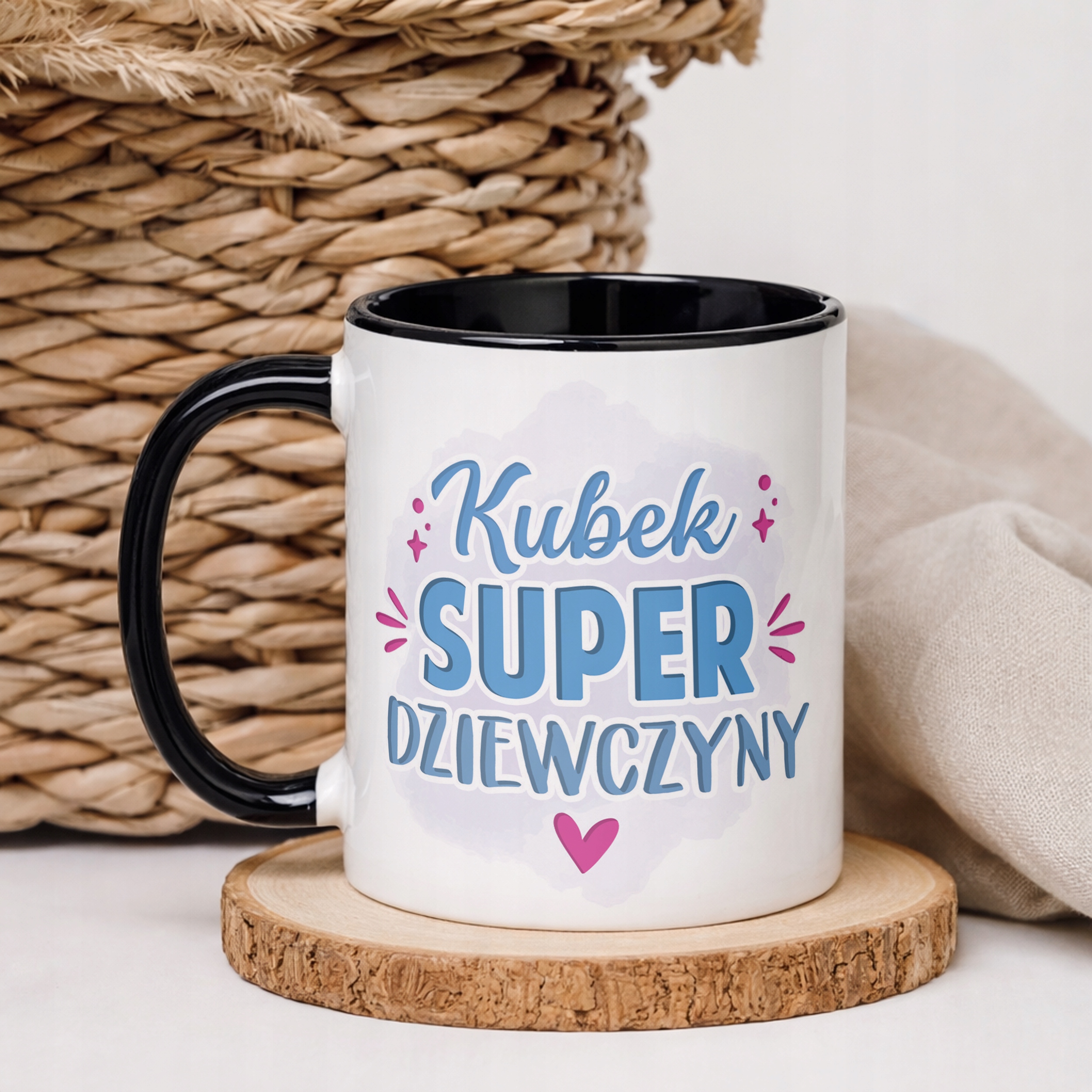 Kubek Czarny Dzień Kobiet Dla Dziewczynki Dla Niej Prezent Upominek