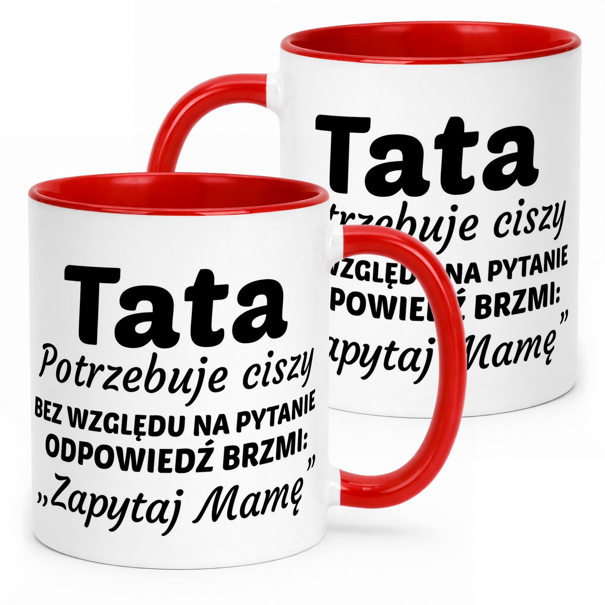 Kubek ceramiczny Dzień Ojca Dla Taty Tata Potrzebuje Ciszy Prezent