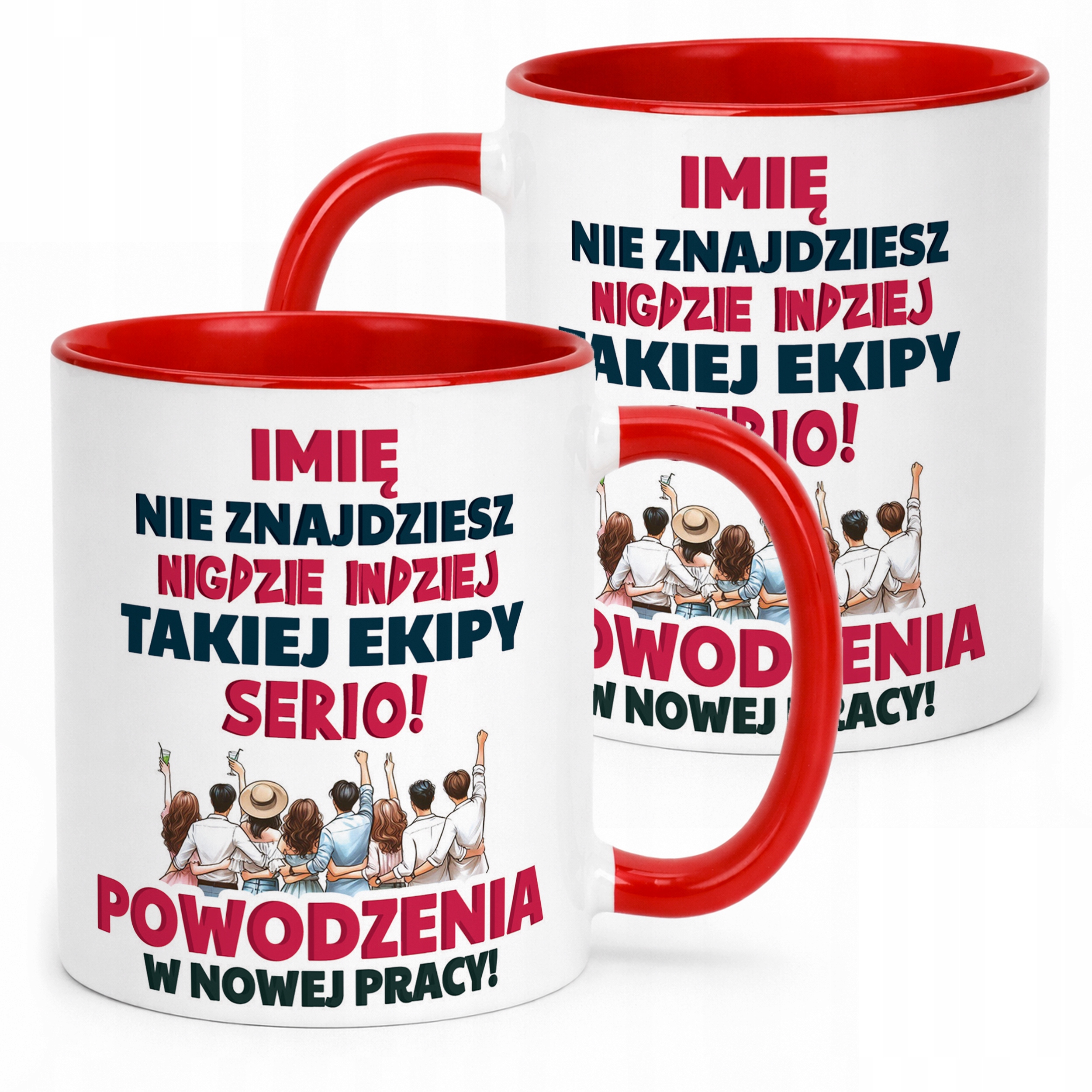 Kubek Czerwony Personalizowany Pożeganie Odejście z Pracy Prezent