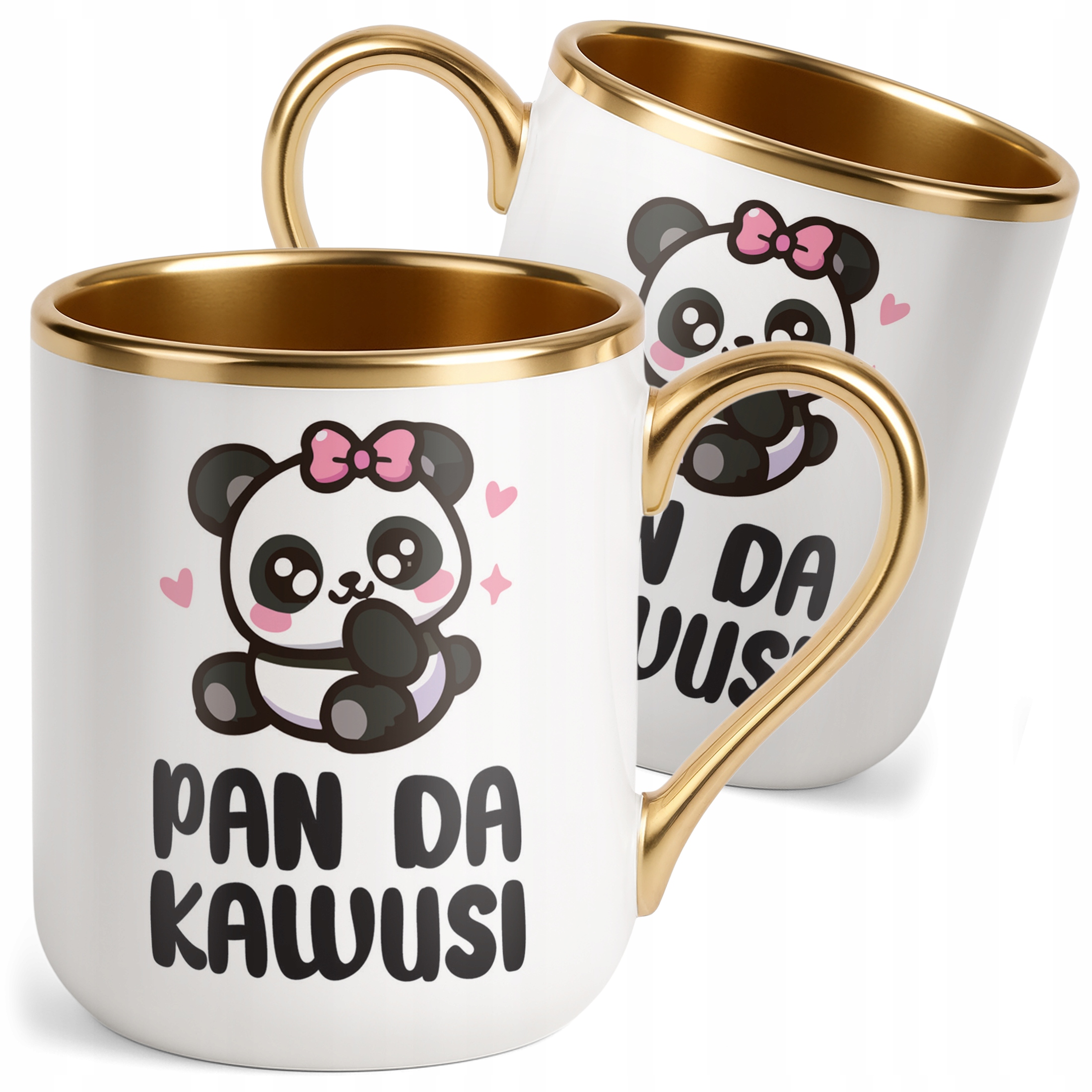 Kubek Premium Złoty Pan Da Kawusi Panda Śmieszny Zabawny Prezent