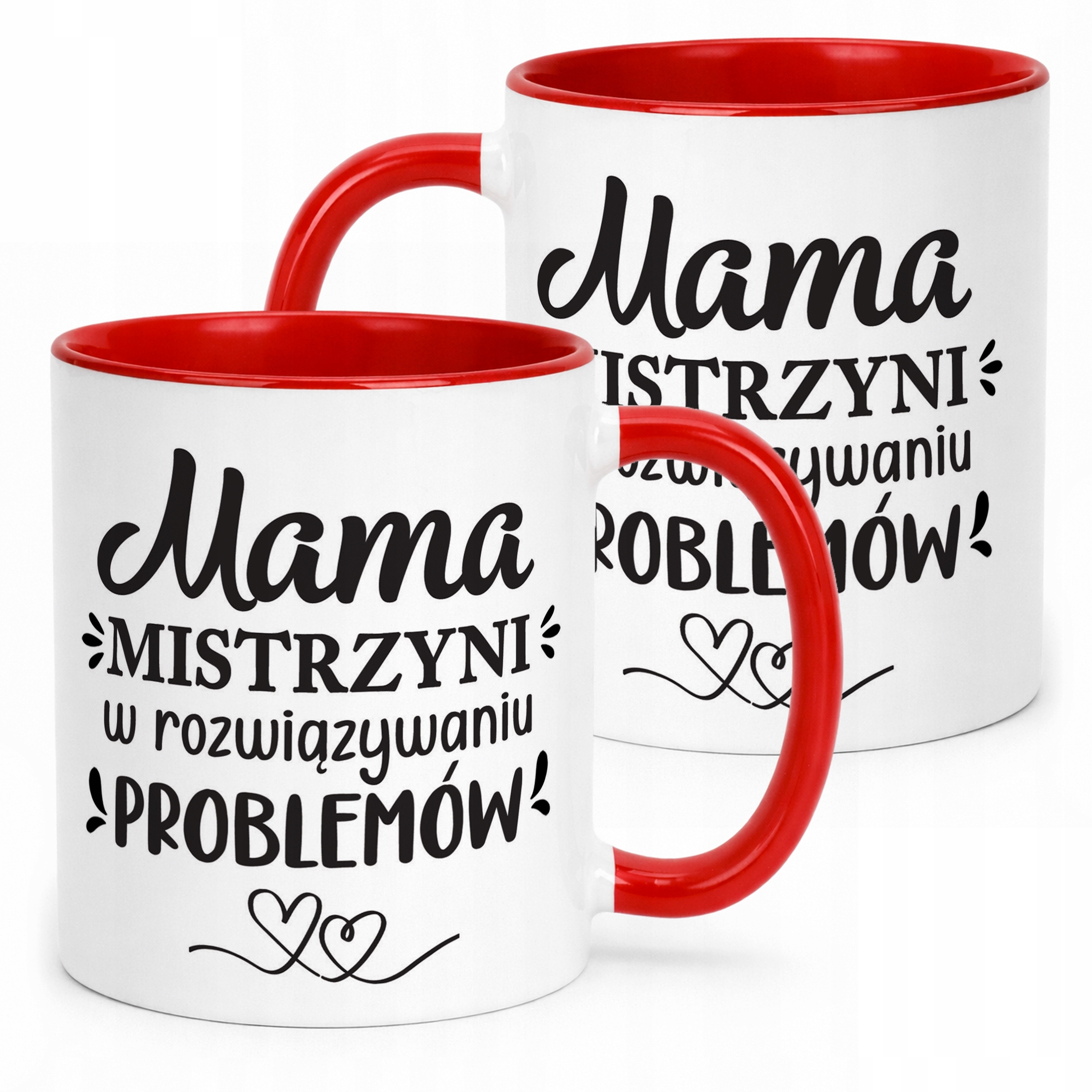 Kubek Czerwony Dzień Matki Dla Mamy Prezent Upominek Mistrzyni Mama