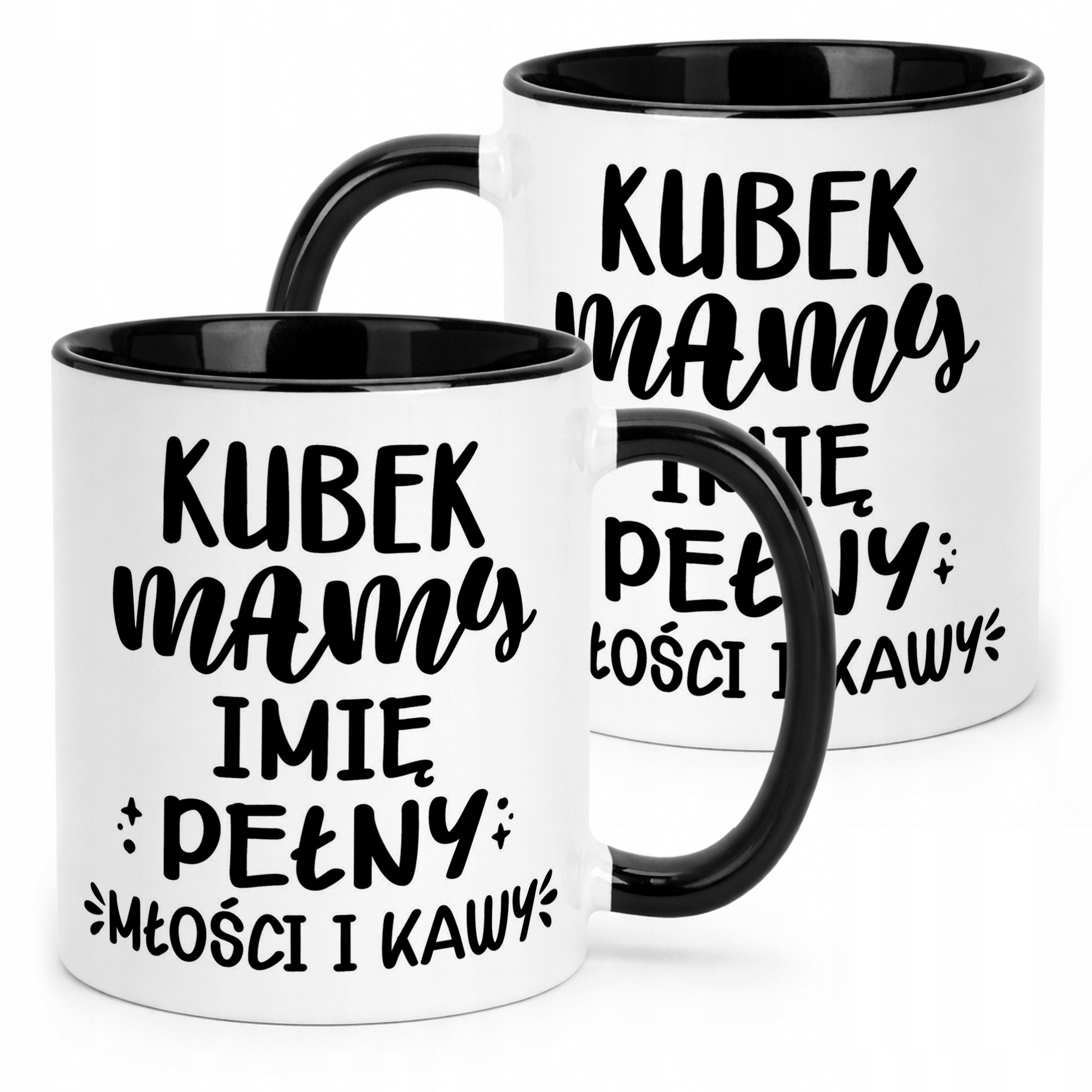 Kubek Czarny Personalizowany Dzień Matki Dla Mamy Prezent Upominek