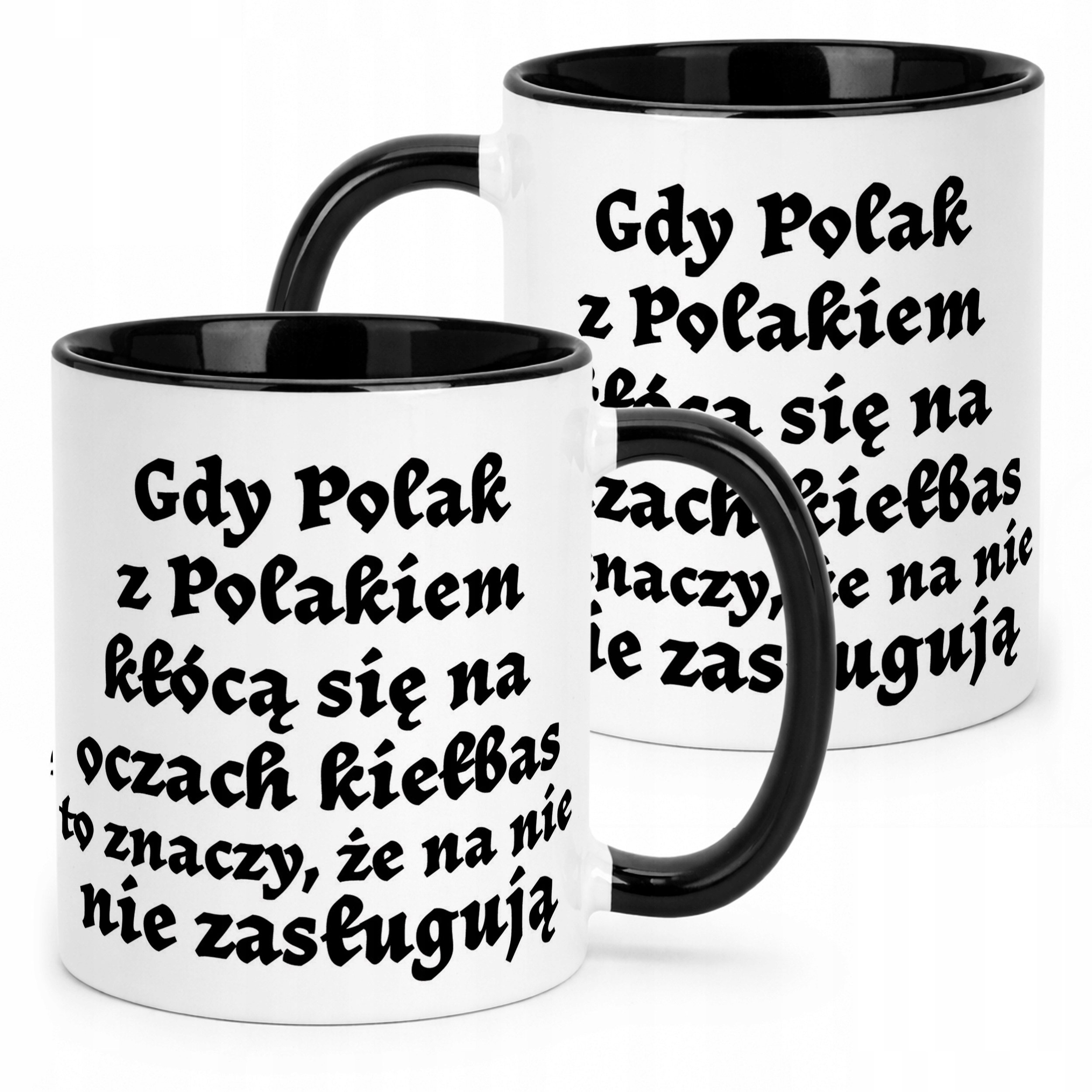 Kubek Czarny 1670 Gdy Polak z Polakiem Dla Fanów Serialu Prezent