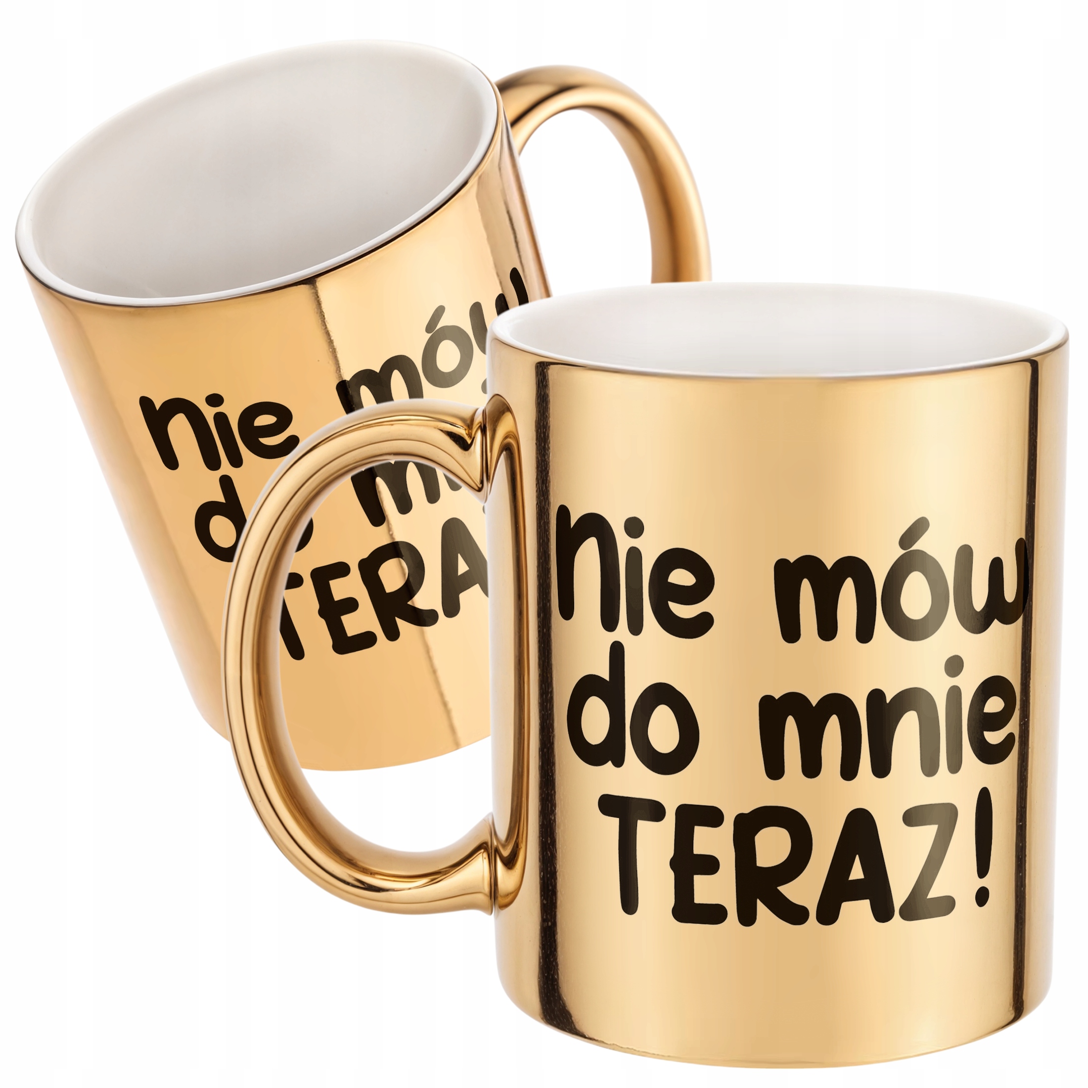Złoty Kubek Nie Mów Do Mnie Teraz Śmieszny Zabawny Prezent