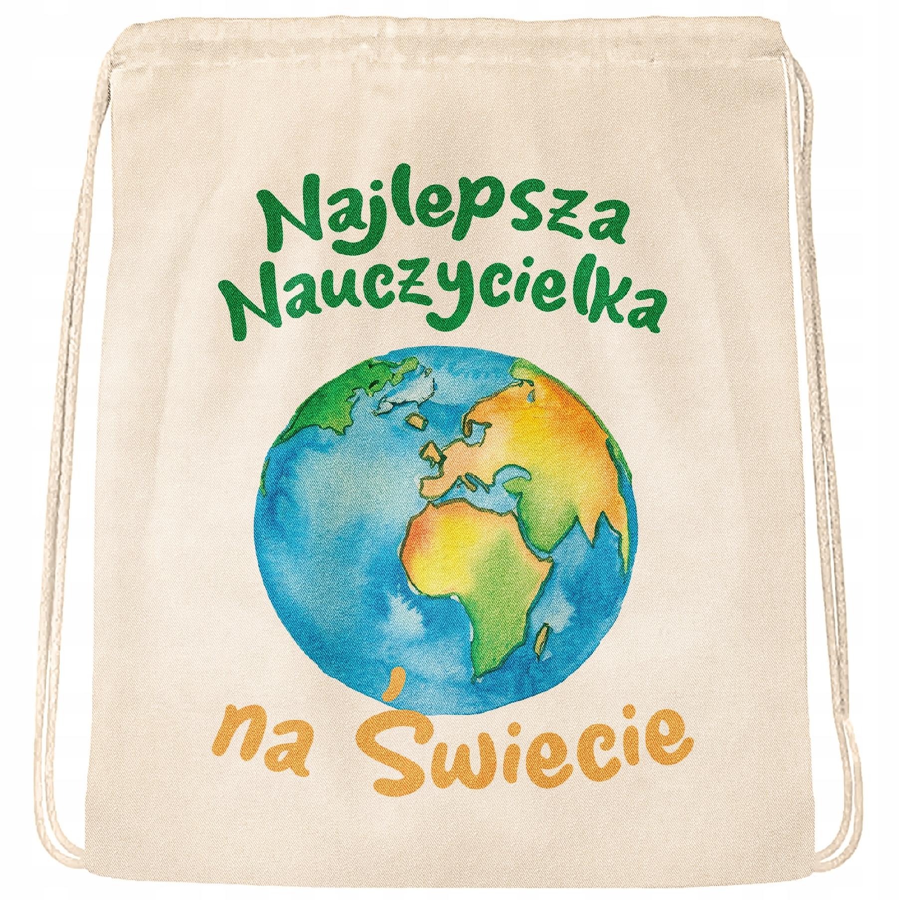 Plecak bawełniany super prezent na dzień nauczyciela