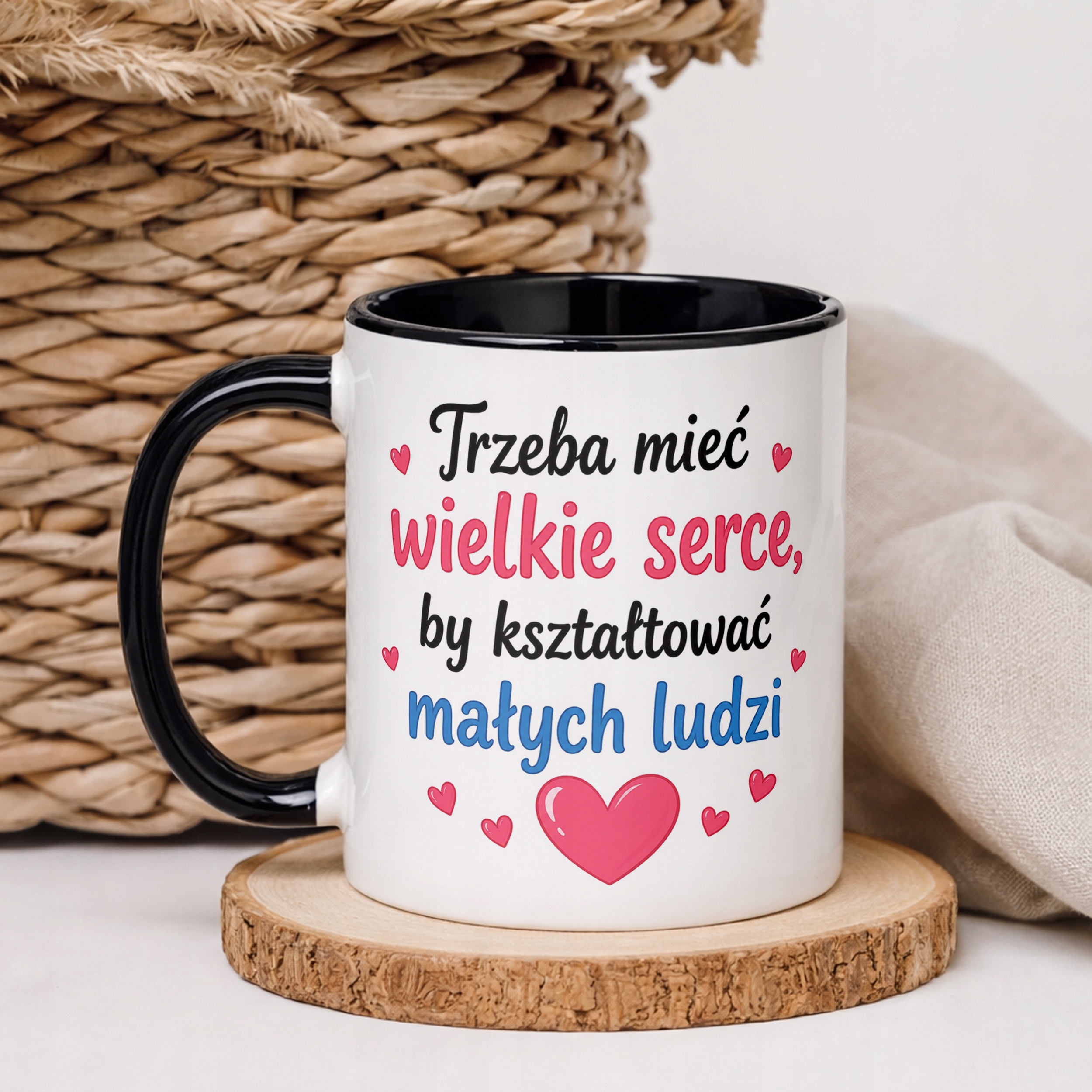 Kubek Czarny Dzień Nauczyciela Prezent Upominek Szkoła