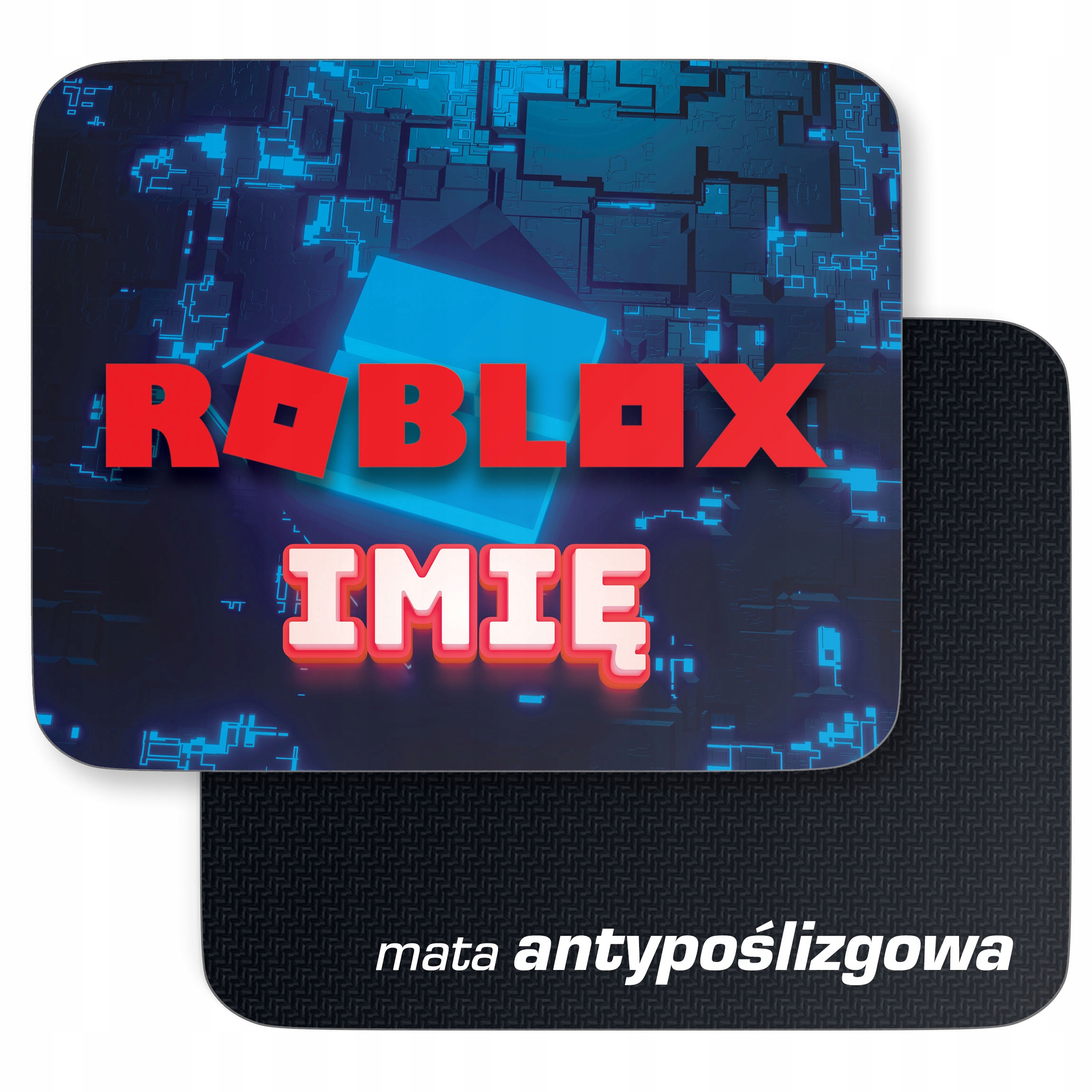 Podkładka pod mysz 22×18 cm personalizowana Roblox dla gracza z imieniem