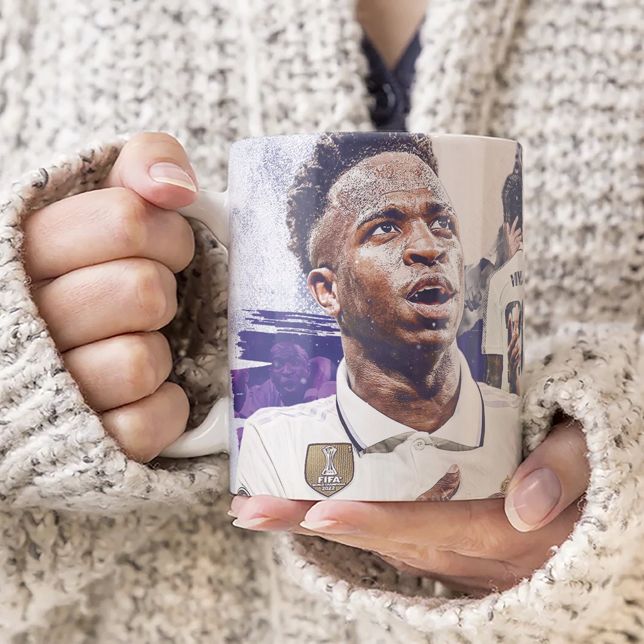 Kubek Vinicius Jr dla fanów Real Madryt dla kibica na prezent