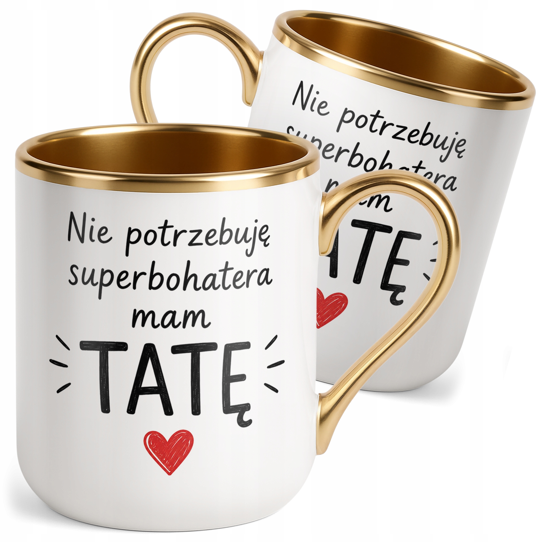 Kubek Premium Złoty upominek na Dzień Ojca prezent dla taty