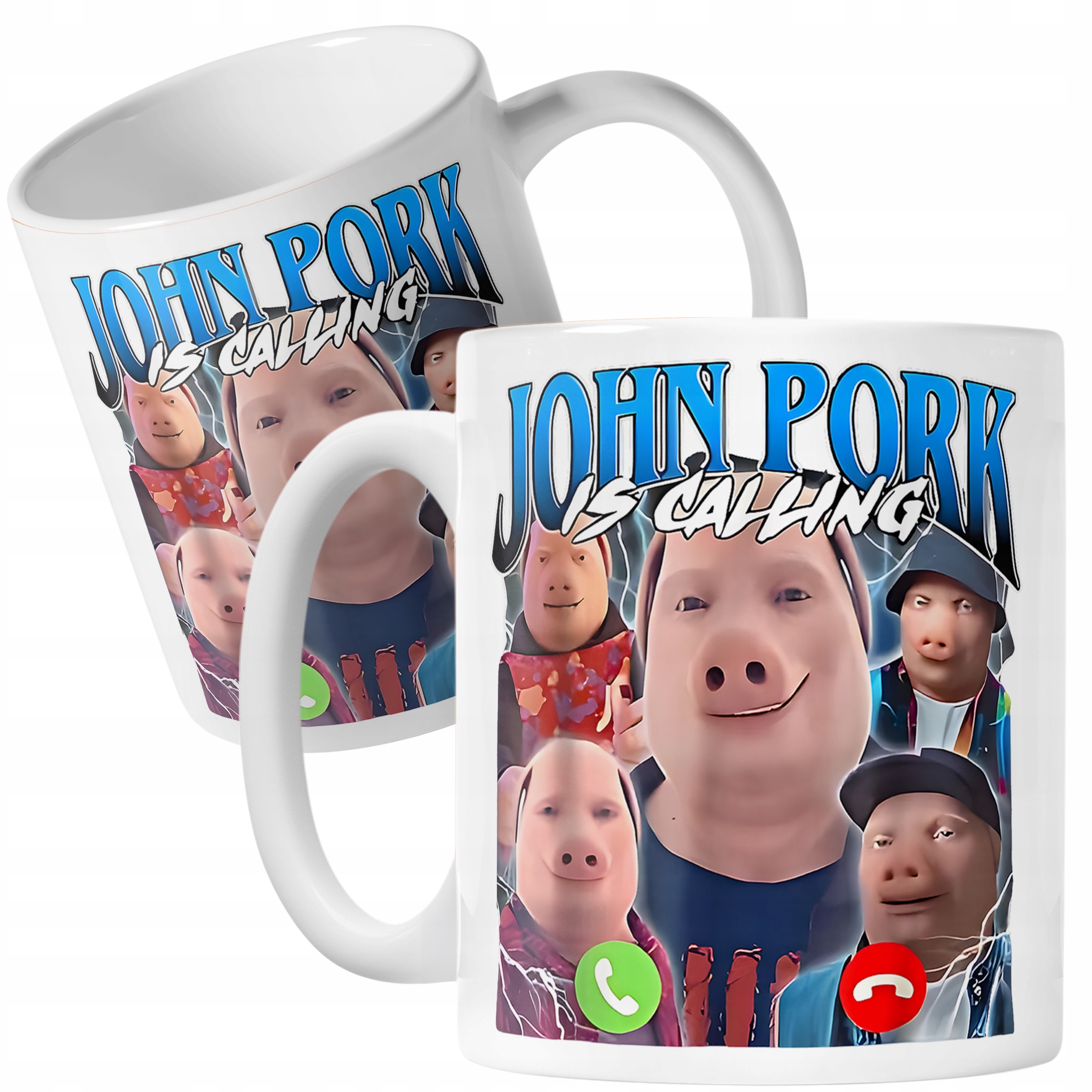 Kubek ceramiczny John Pork Calling viral tiktok brainrot mem