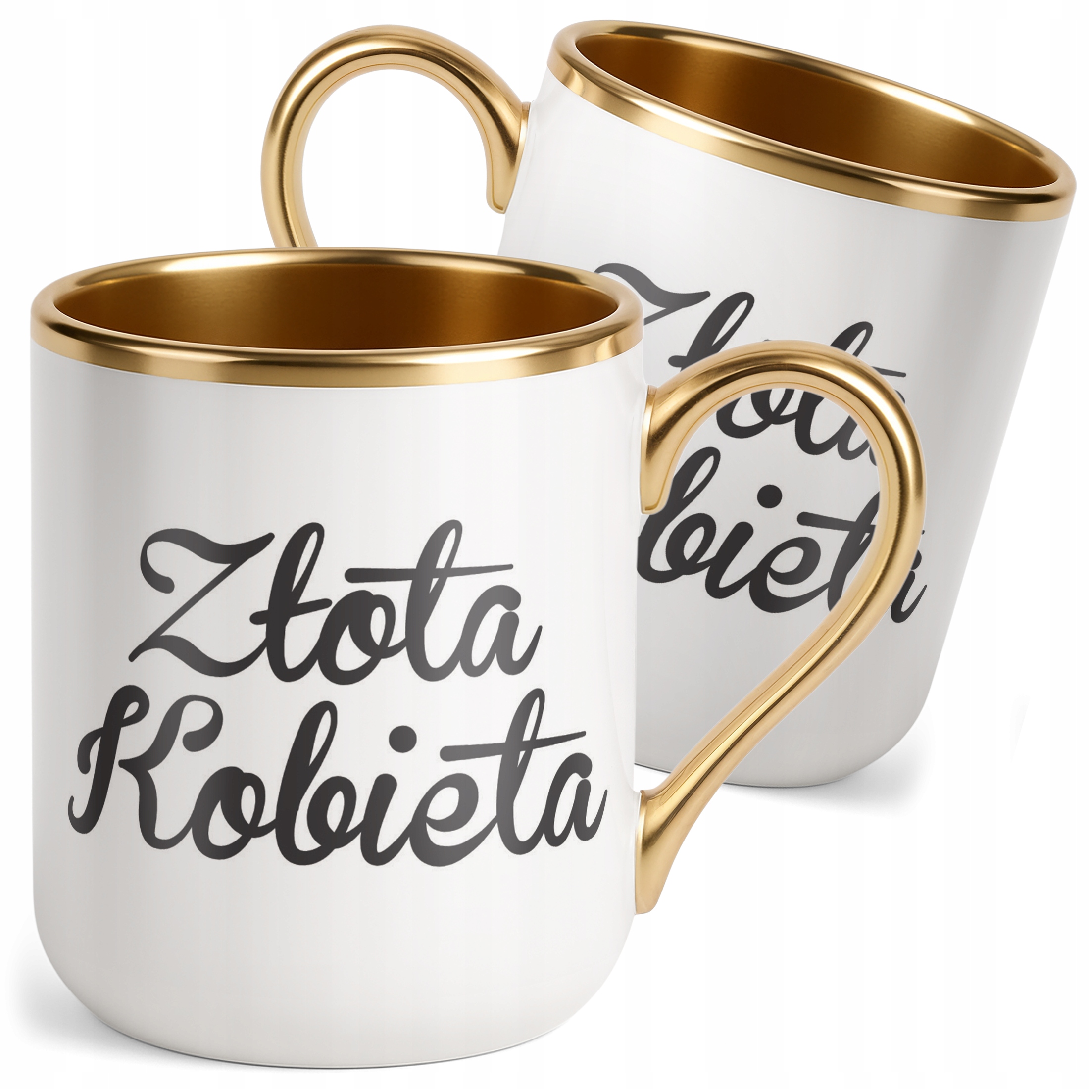 Kubek Premium Złoty Złota Kobieta Dla Kobiety Dzień Kobiet Prezent