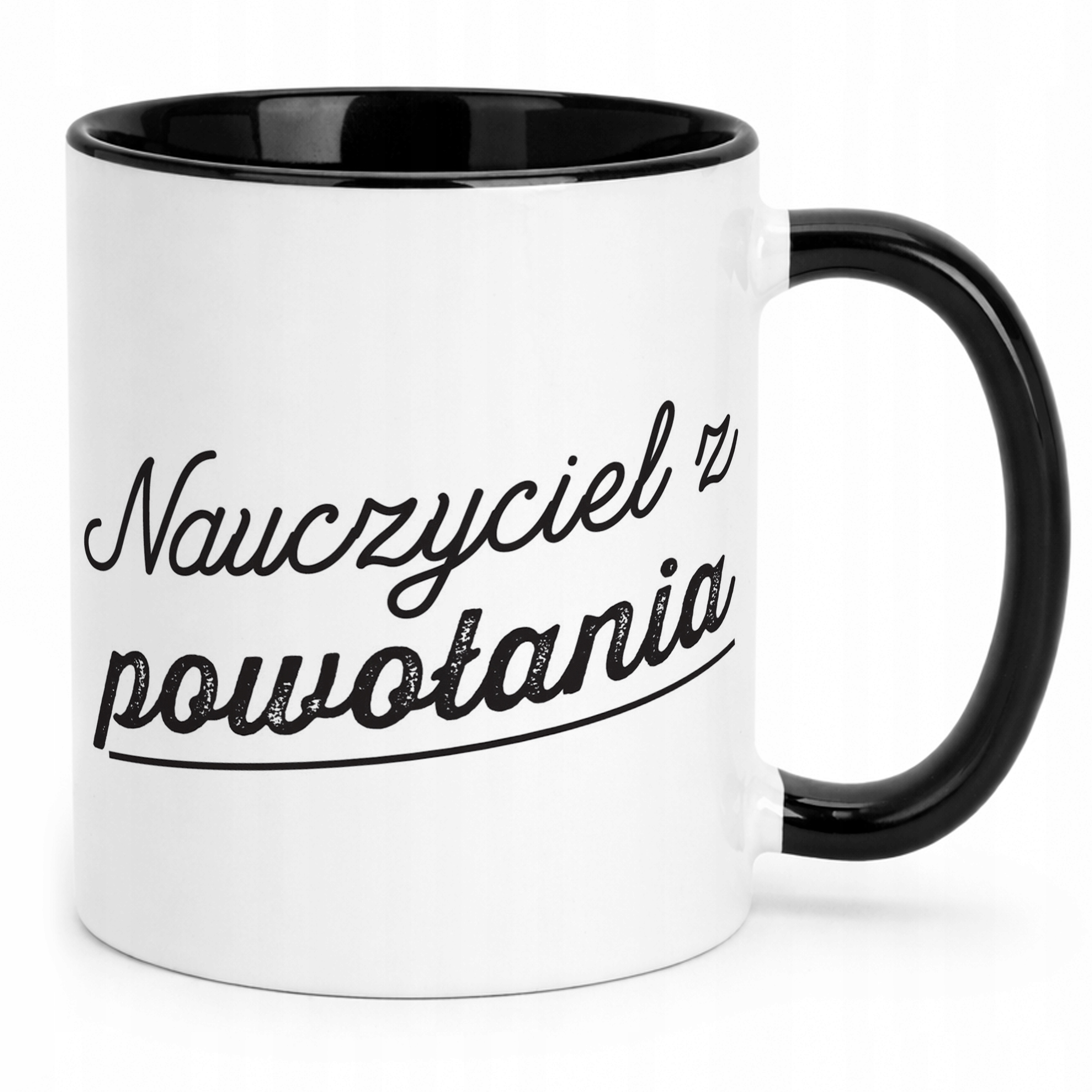 Kubek Czarny Najlepszy Nauczyciel Dzień Nauczyciela Prezent