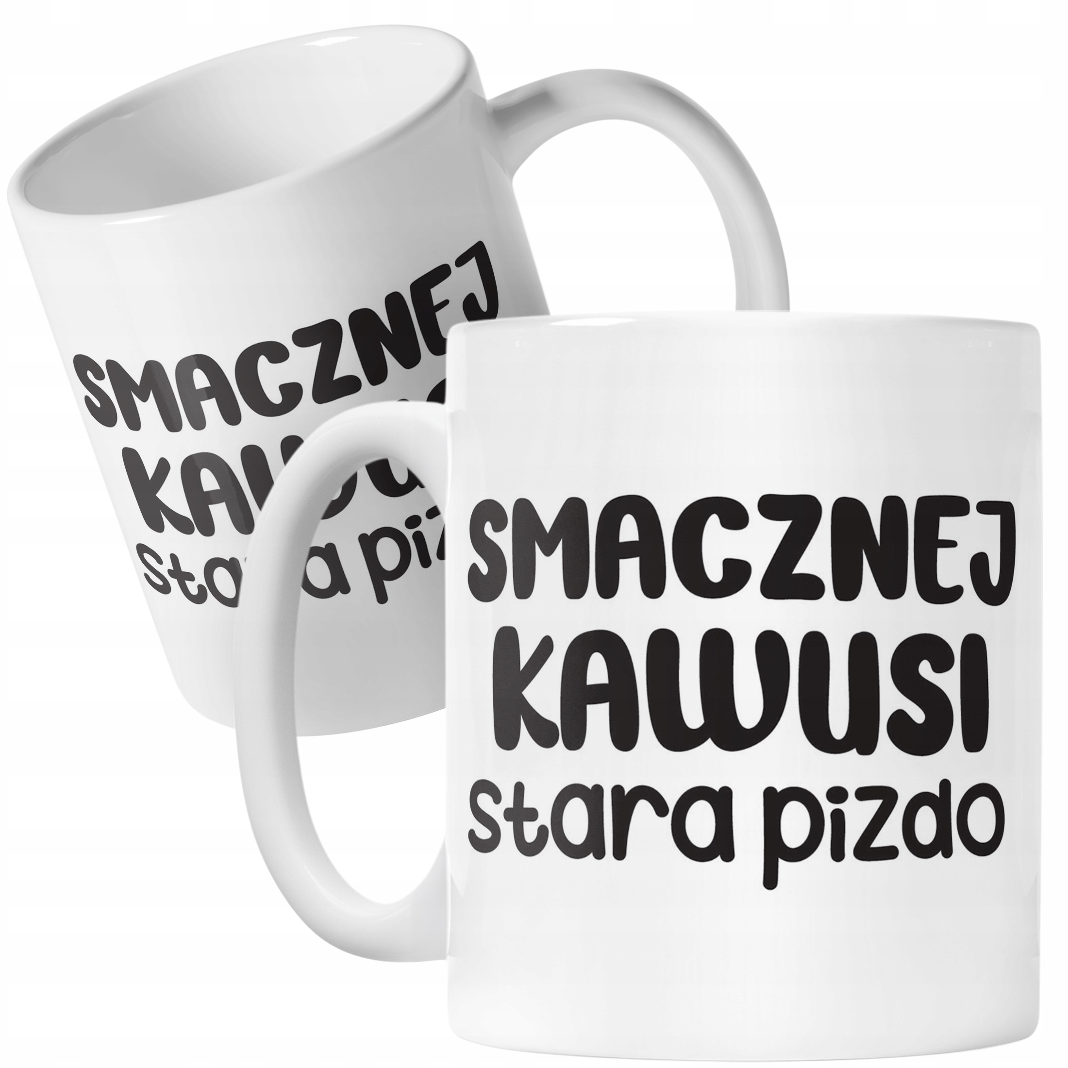 Kubek ceramiczny Smacznej Kawus Stara Piz*o Śmieszny Zabawny Prezent