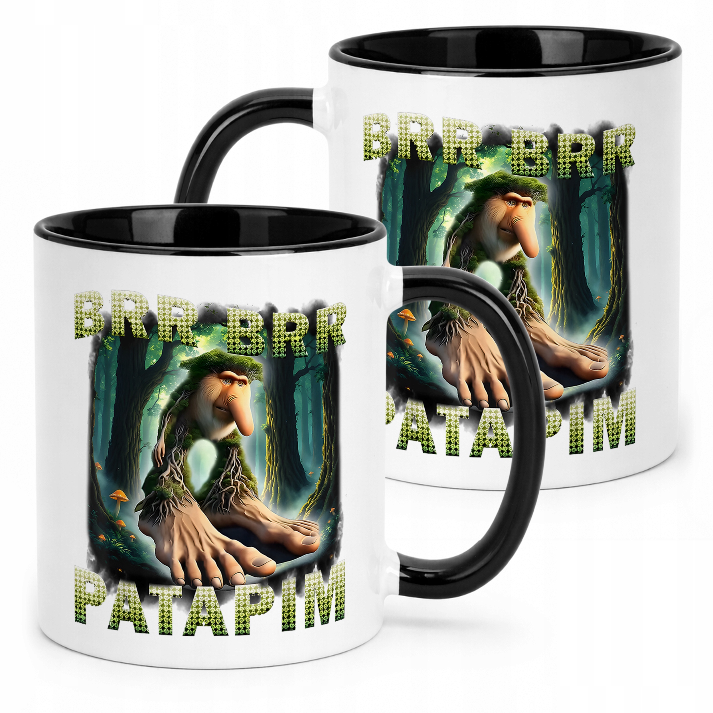 Kubek Czarny Fatpim viral tiktok brainrot mem